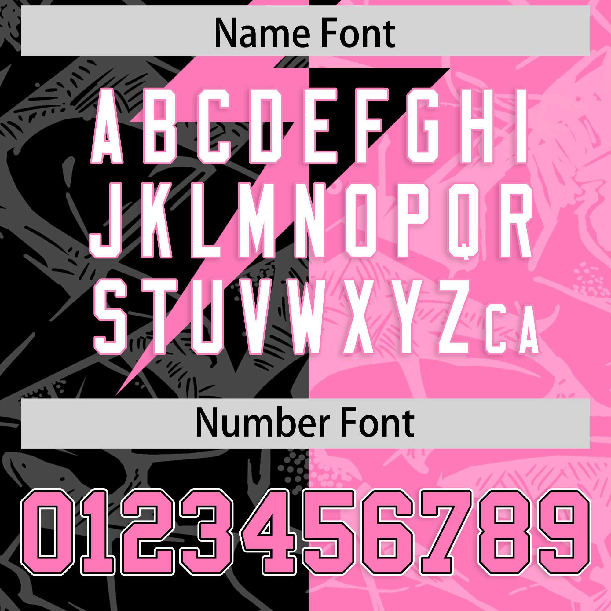 Custom Pink Black Split Personalized Lightning Pattern American Football Jersey