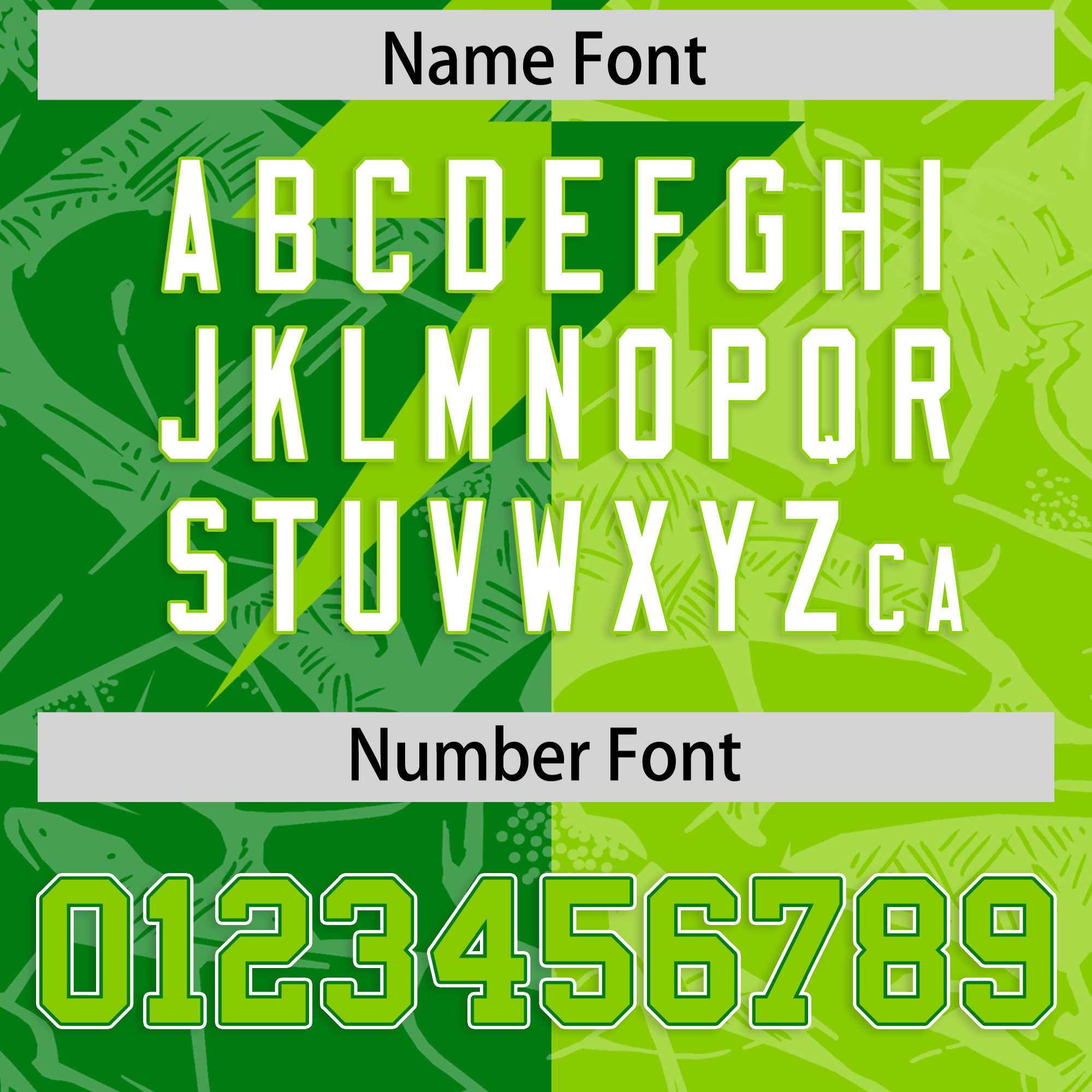 Custom Neon Green Kelly Green Split Personalized Lightning Pattern American Football Jersey