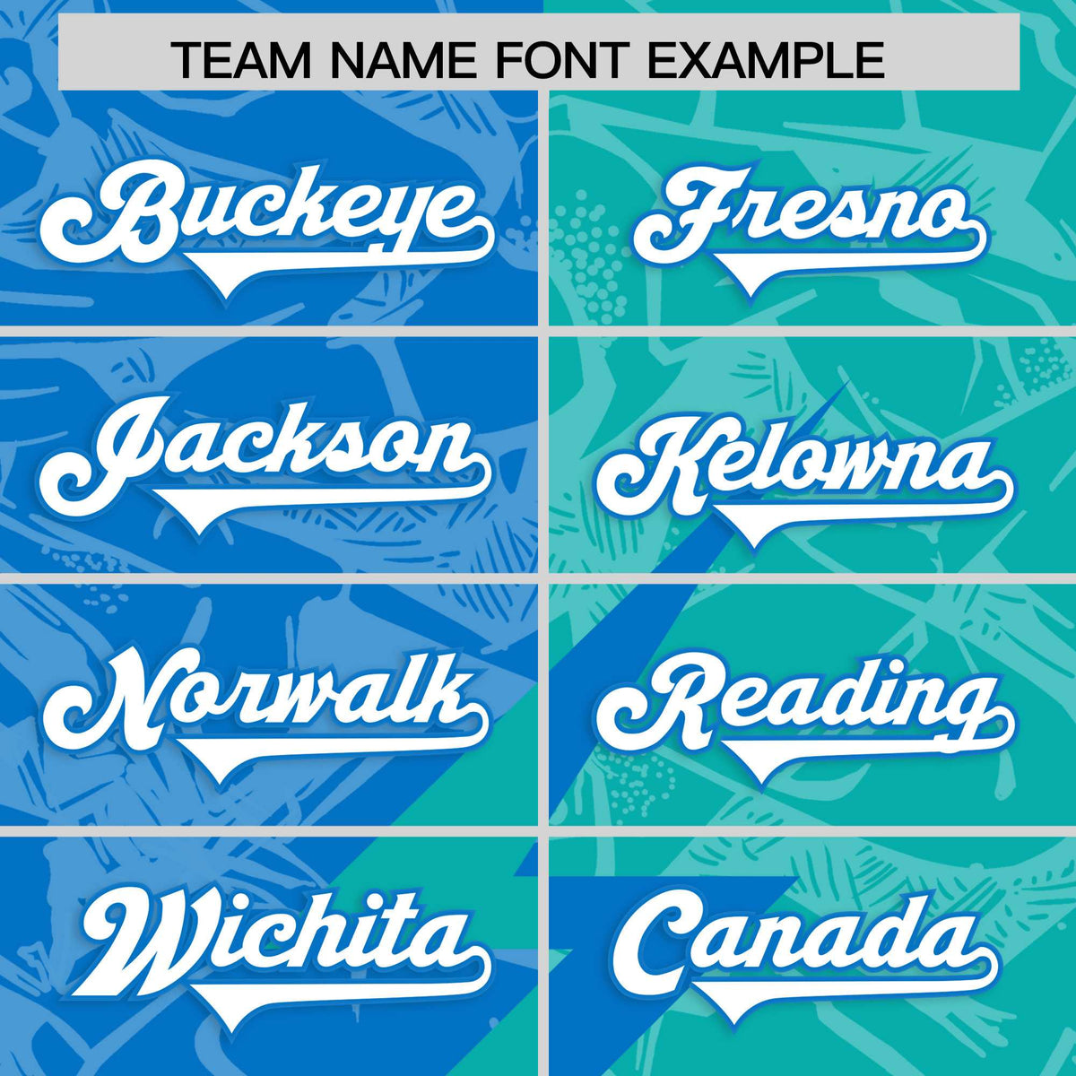 Custom Panther Blue Aqua Split Personalized Lightning Pattern American Football Jersey