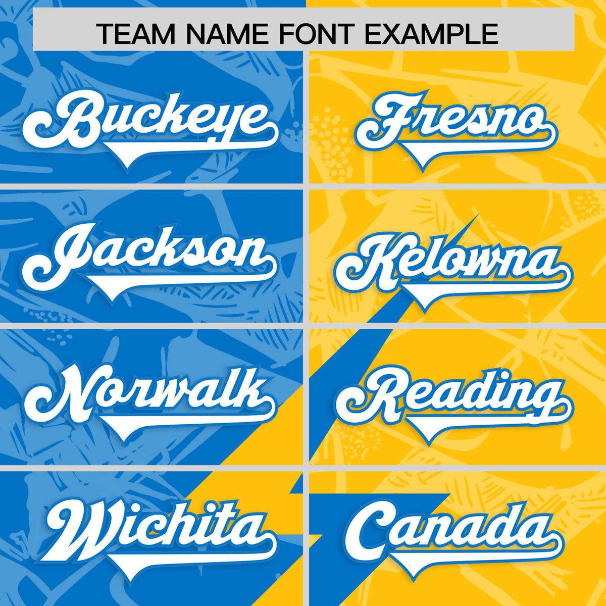 Custom Panther Blue Gold Split Personalized Lightning Pattern American Football Jersey