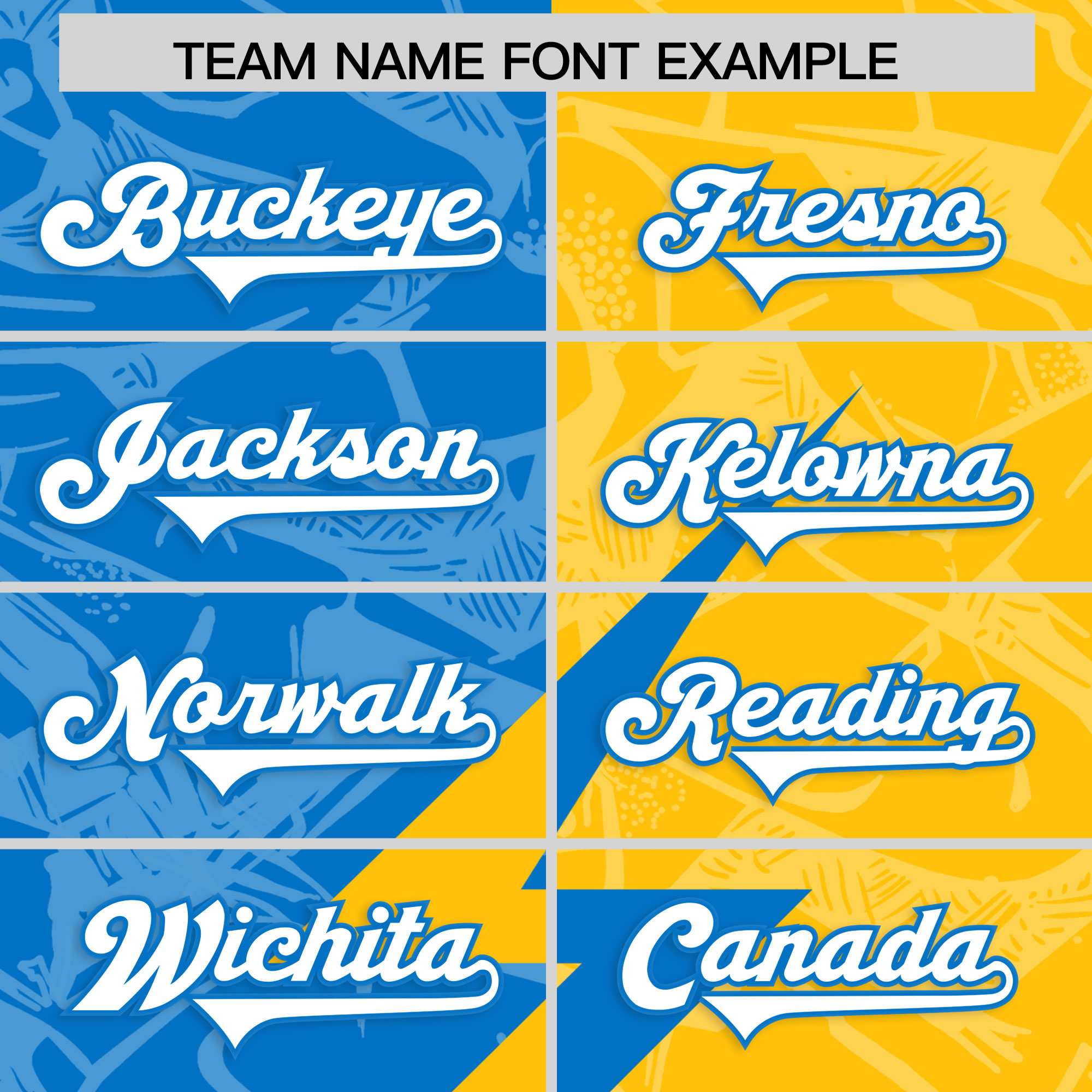 Custom Panther Blue Yellow Split Personalized Lightning Pattern American Football Jersey