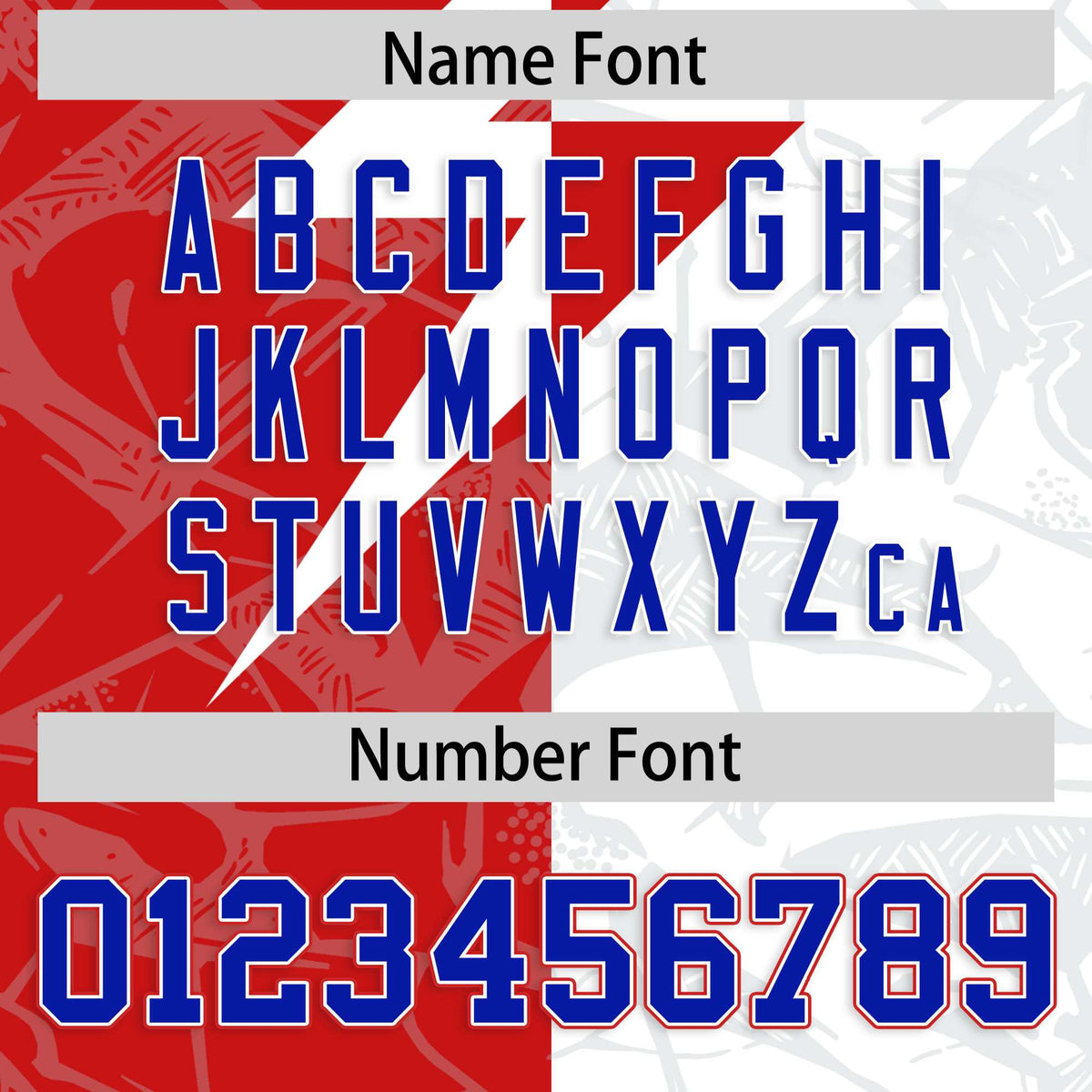 Custom White Red Split Personalized Lightning Pattern American Football Jersey