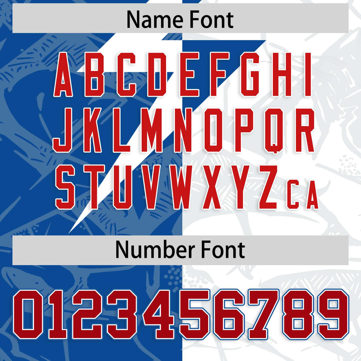 Custom White Royal Split Personalized Lightning Pattern American Football Jersey