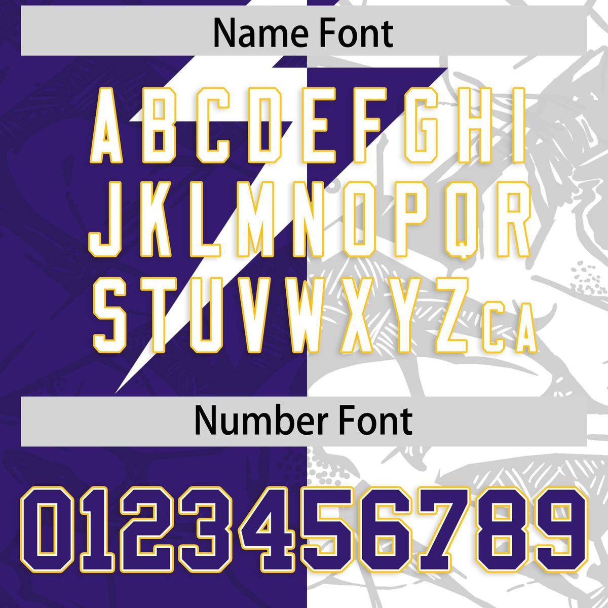 Custom Purple White Split Personalized Lightning Pattern American Football Jersey