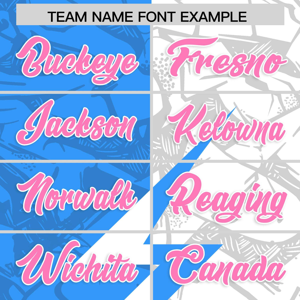 Custom Light Blue White Split Personalized Lightning Pattern American Football Jersey