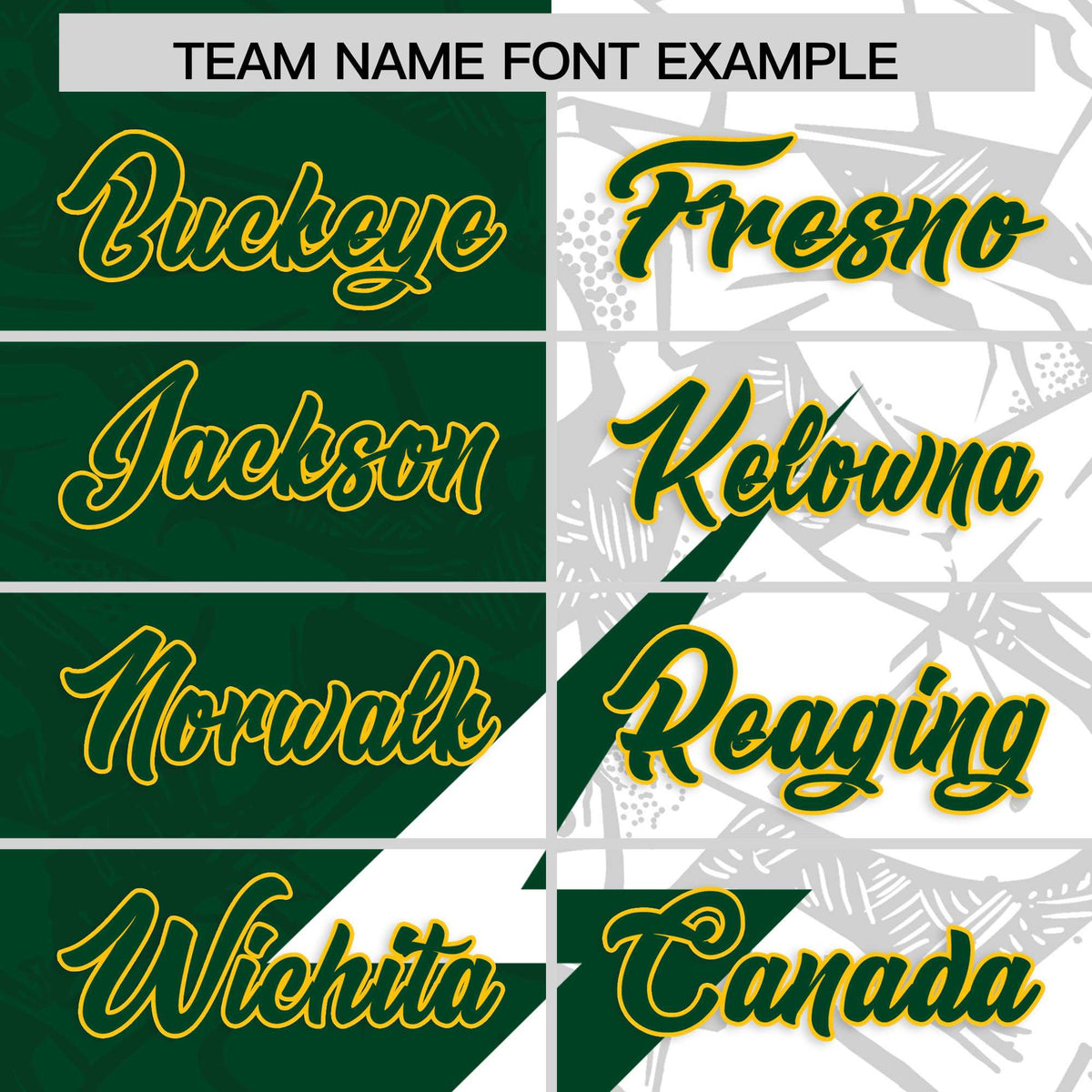 Custom Green White Split Personalized Lightning Pattern American Football Jersey