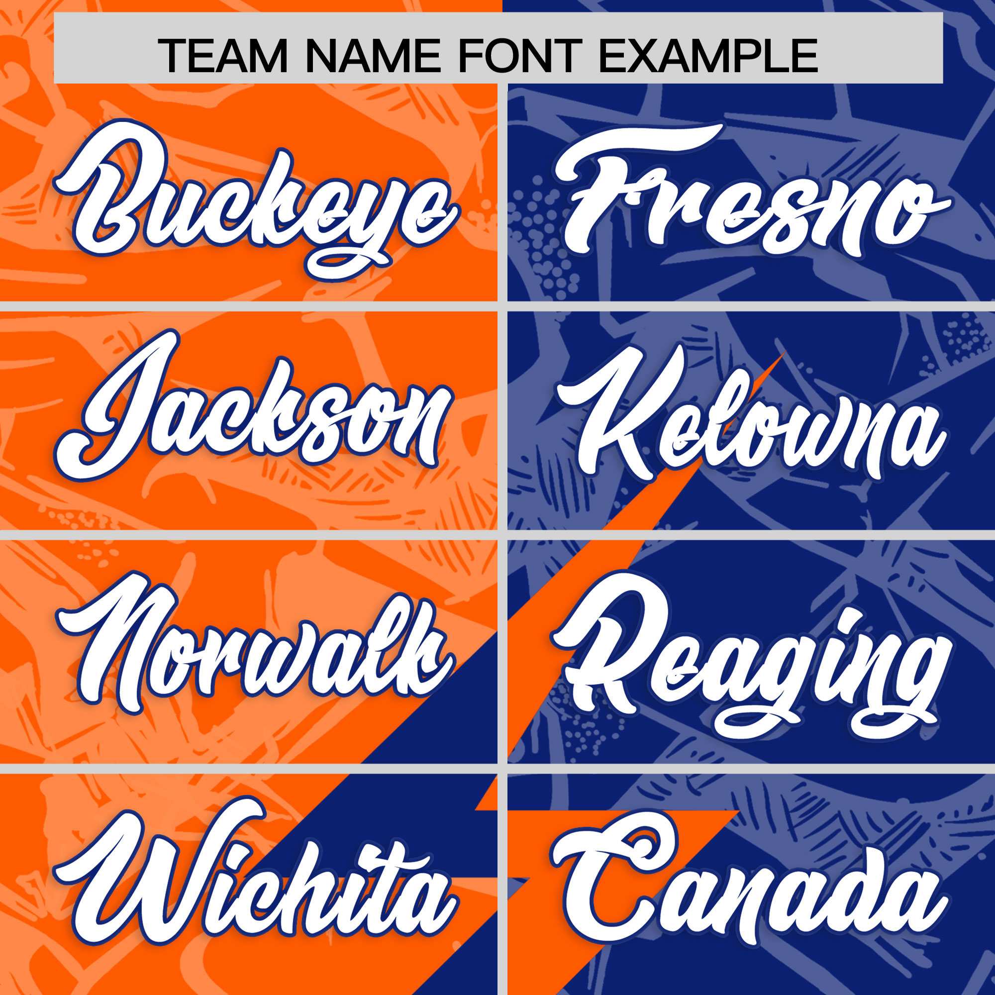 Custom Orange Royal Split Personalized Lightning Pattern American Football Jersey