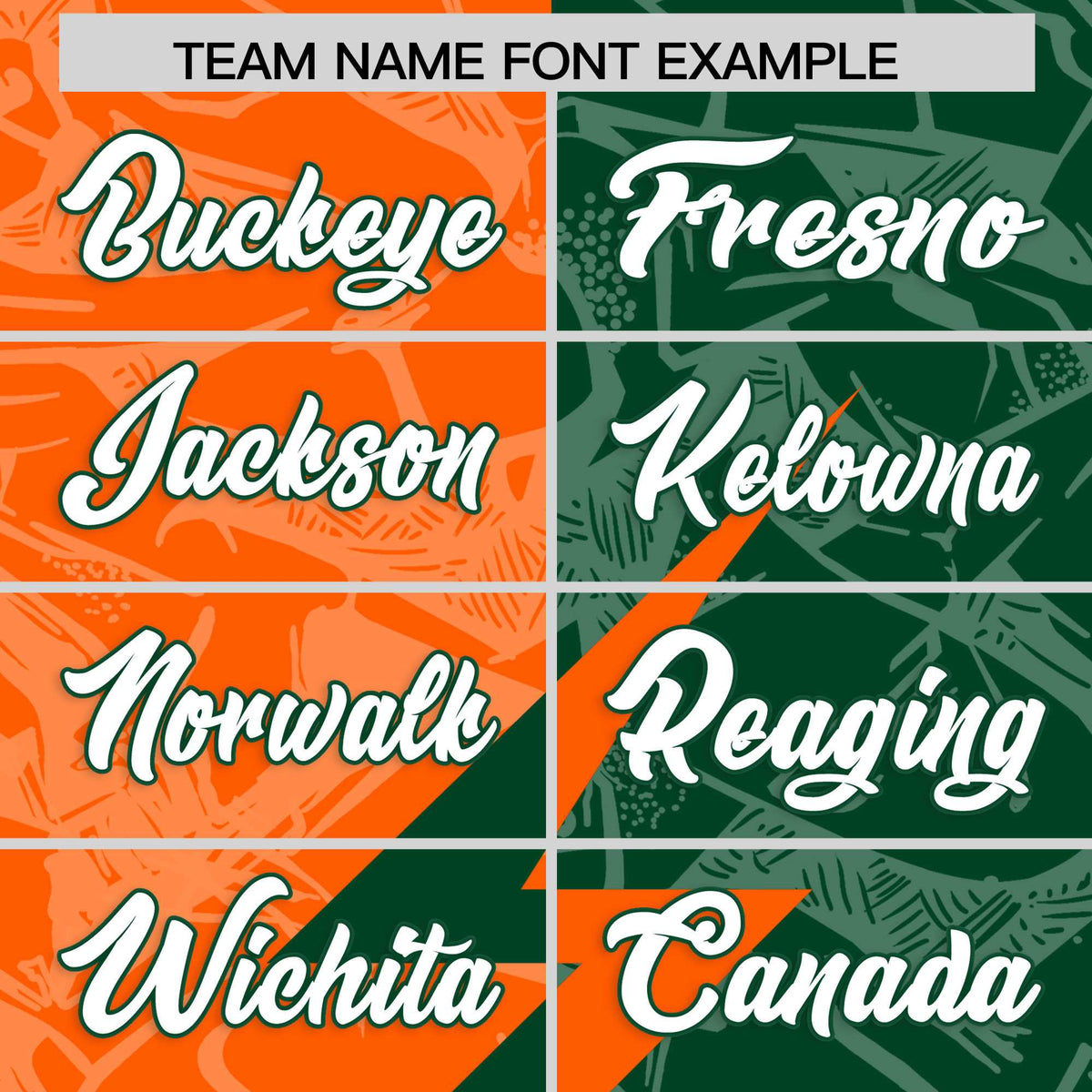 Custom Green Orange Split Personalized Lightning Pattern American Football Jersey