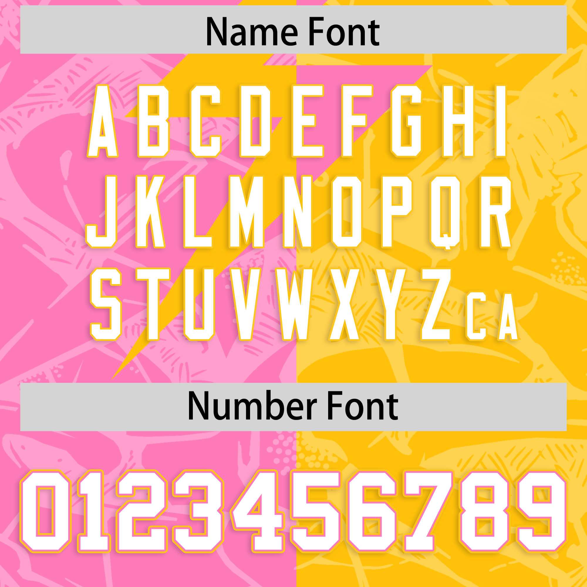 Custom Yellow Pink Split Personalized Lightning Pattern American Football Jersey