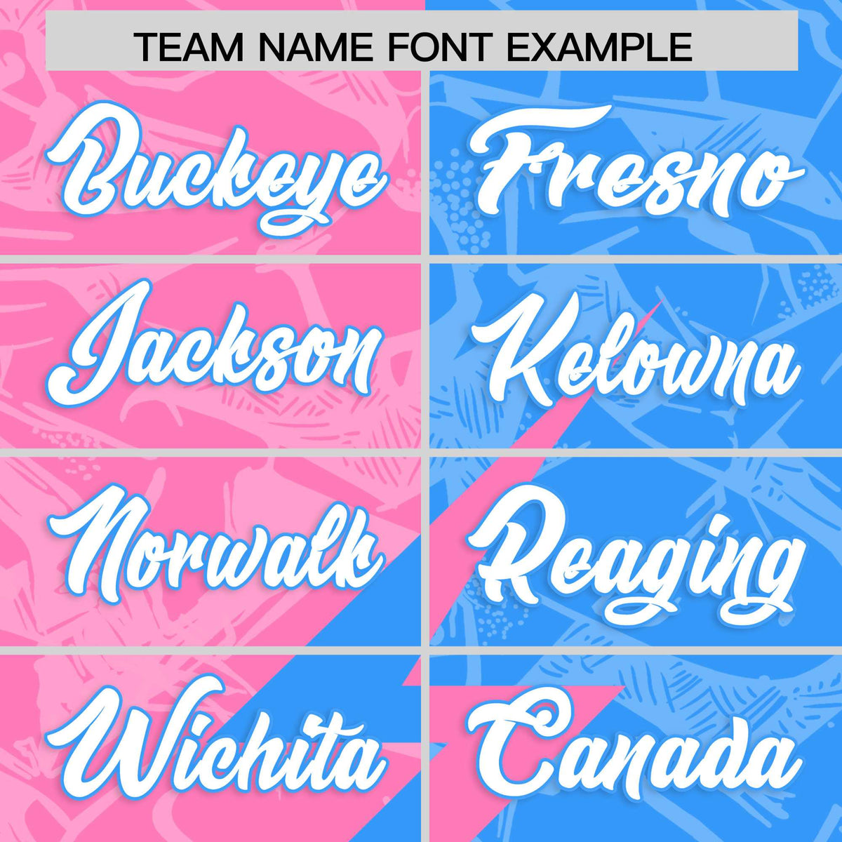 Custom Light Blue Pink Split Personalized Lightning Pattern American Football Jersey