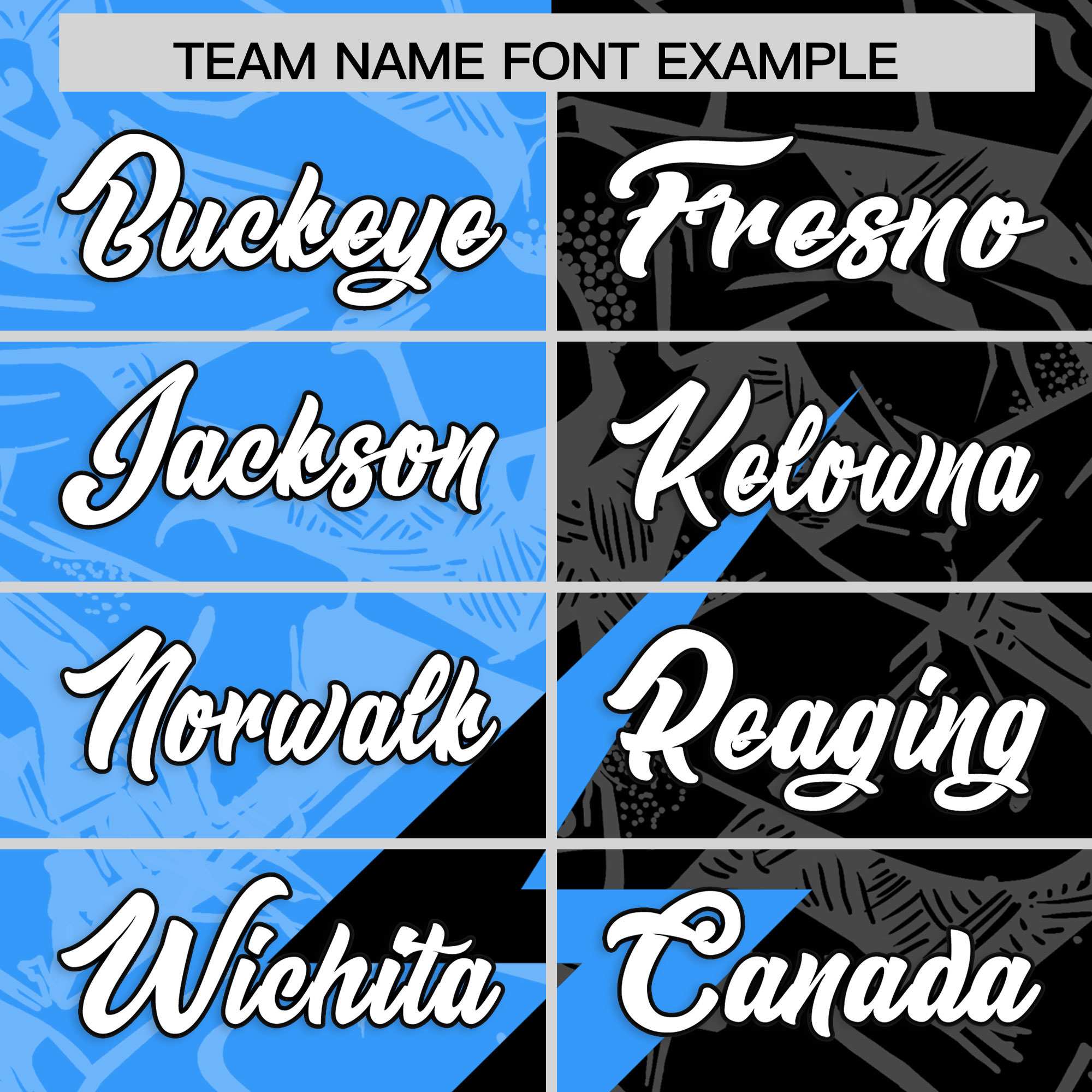 Custom Black Light Blue Split Personalized Lightning Pattern American Football Jersey