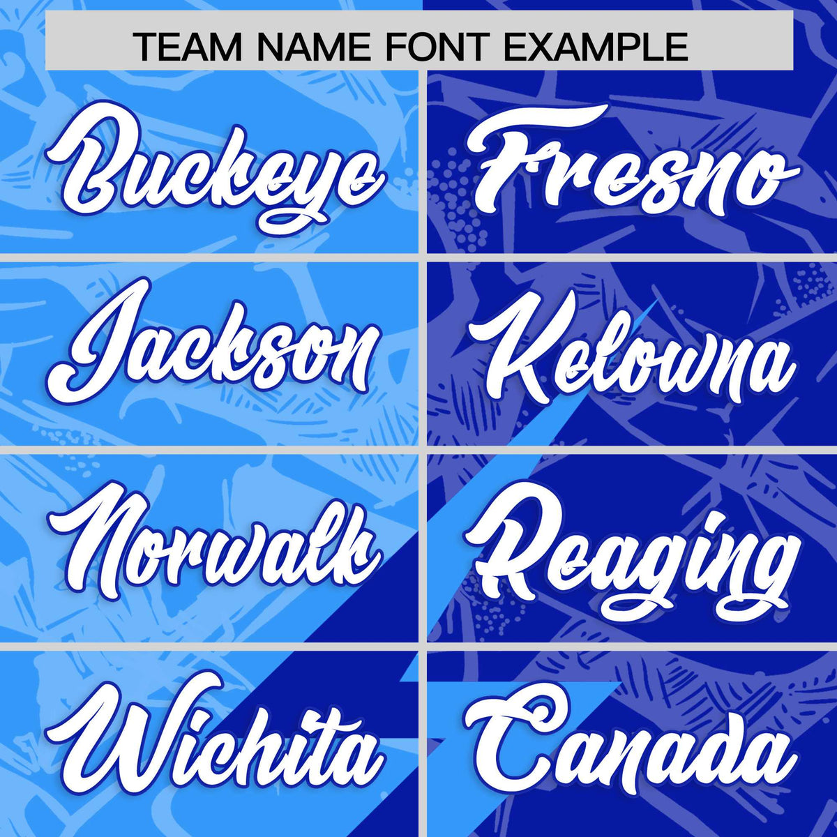 Custom Royal Light Blue Split Personalized Lightning Pattern American Football Jersey