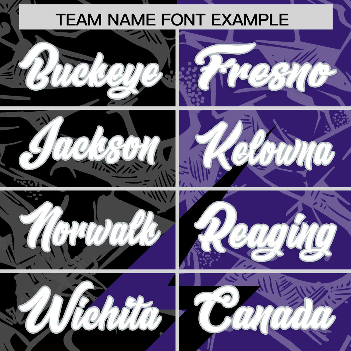 Custom Purple Black Split Personalized Lightning Pattern American Football Jersey