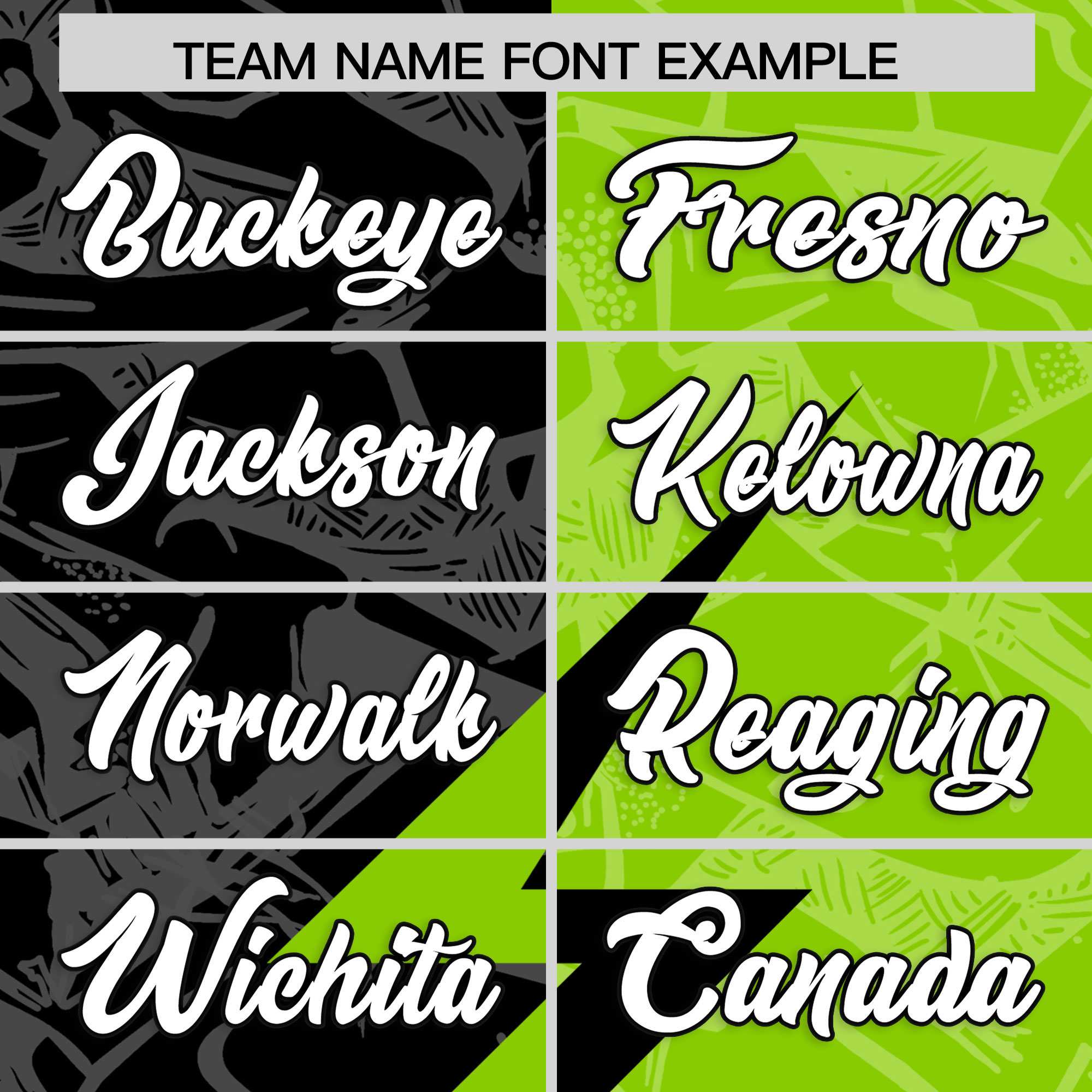 Custom Neon Green Black Split Personalized Lightning Pattern American Football Jersey