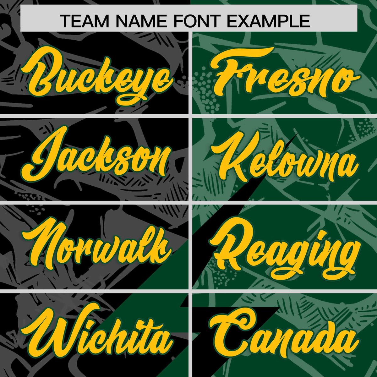 Custom Black Green Split Personalized Lightning Pattern American Football Jersey