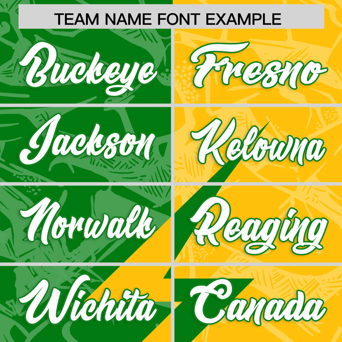 Custom Kelly Green Yellow Split Personalized Lightning Pattern American Football Jersey