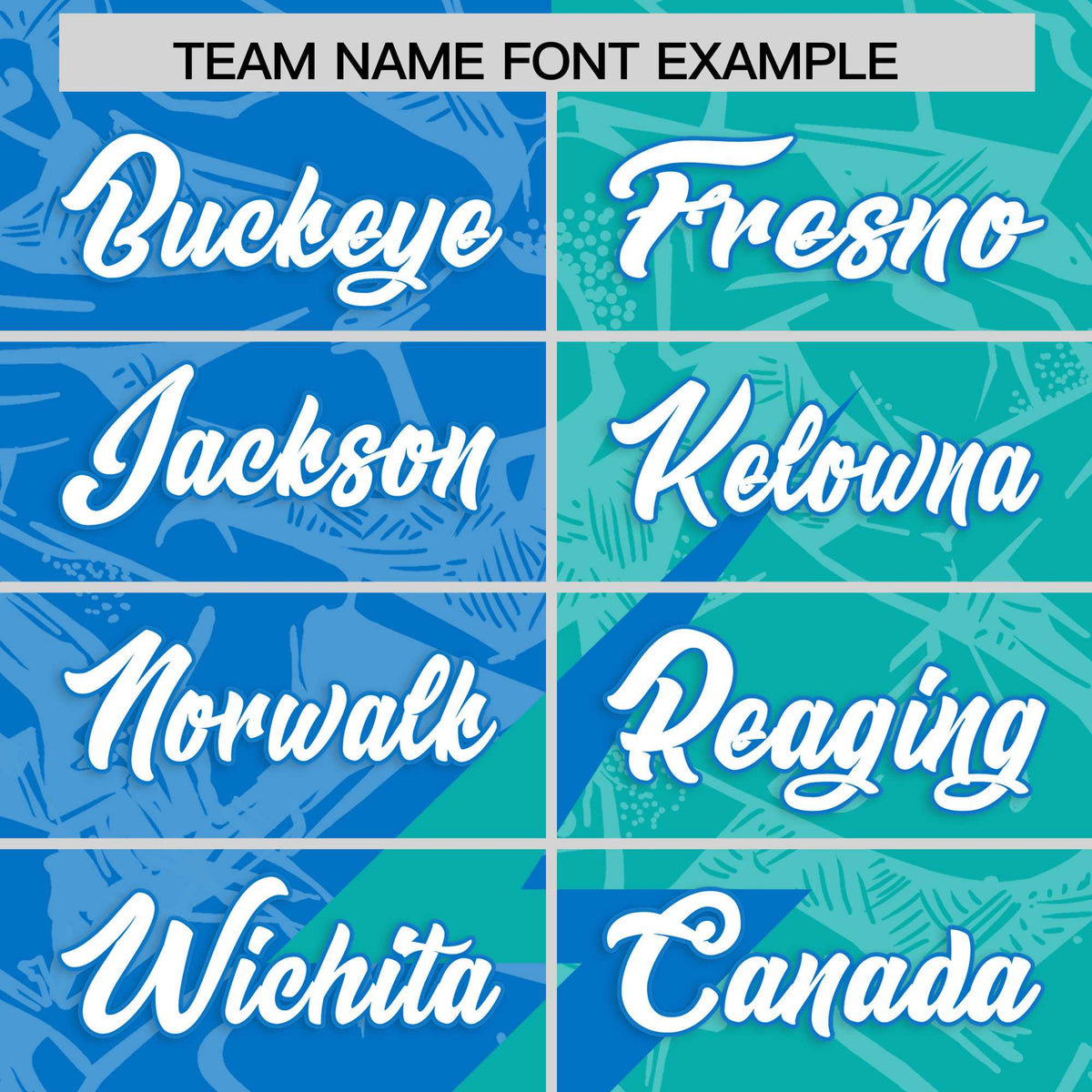 Custom Panther Blue Aqua Split Personalized Lightning Pattern American Football Jersey