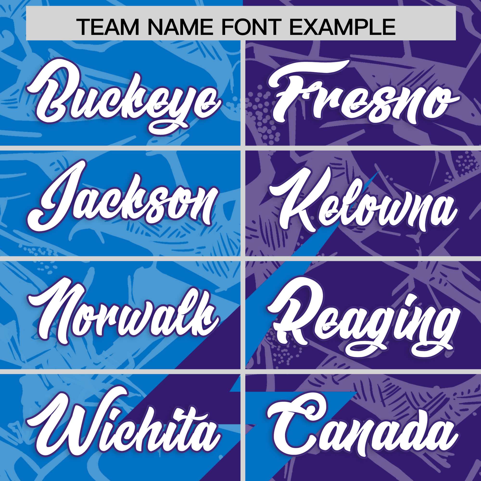 Custom Panther Blue Purple Split Personalized Lightning Pattern American Football Jersey