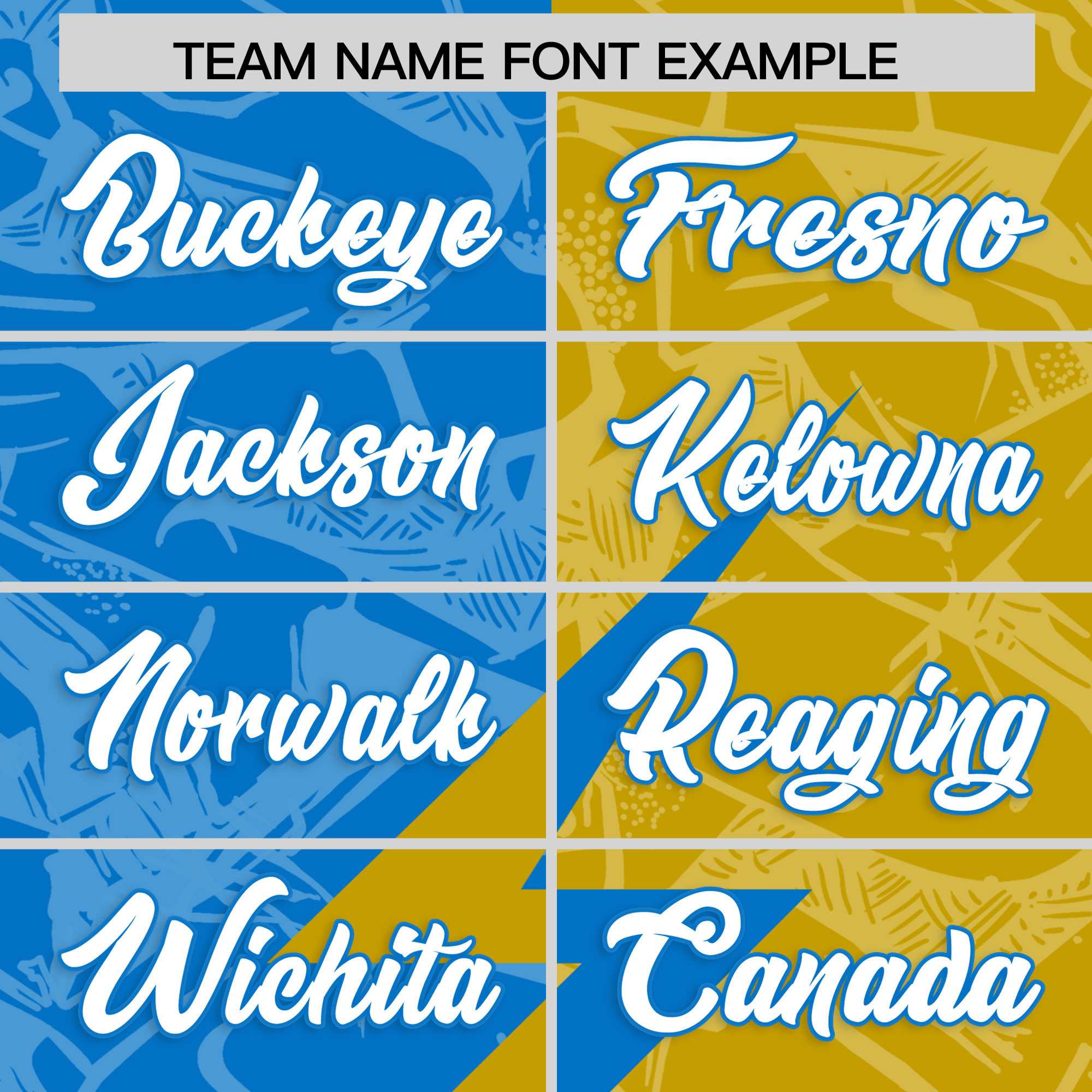 Custom Panther Blue Old Gold Split Personalized Lightning Pattern American Football Jersey