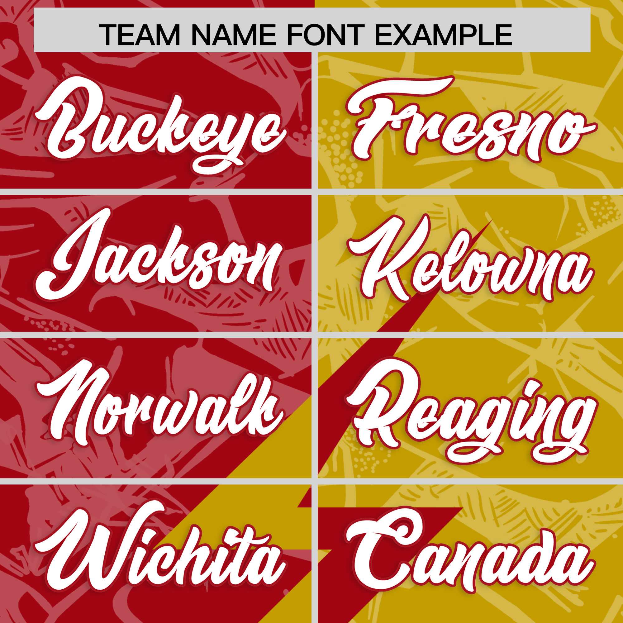 Custom Old Gold Red Split Personalized Lightning Pattern American Football Jersey