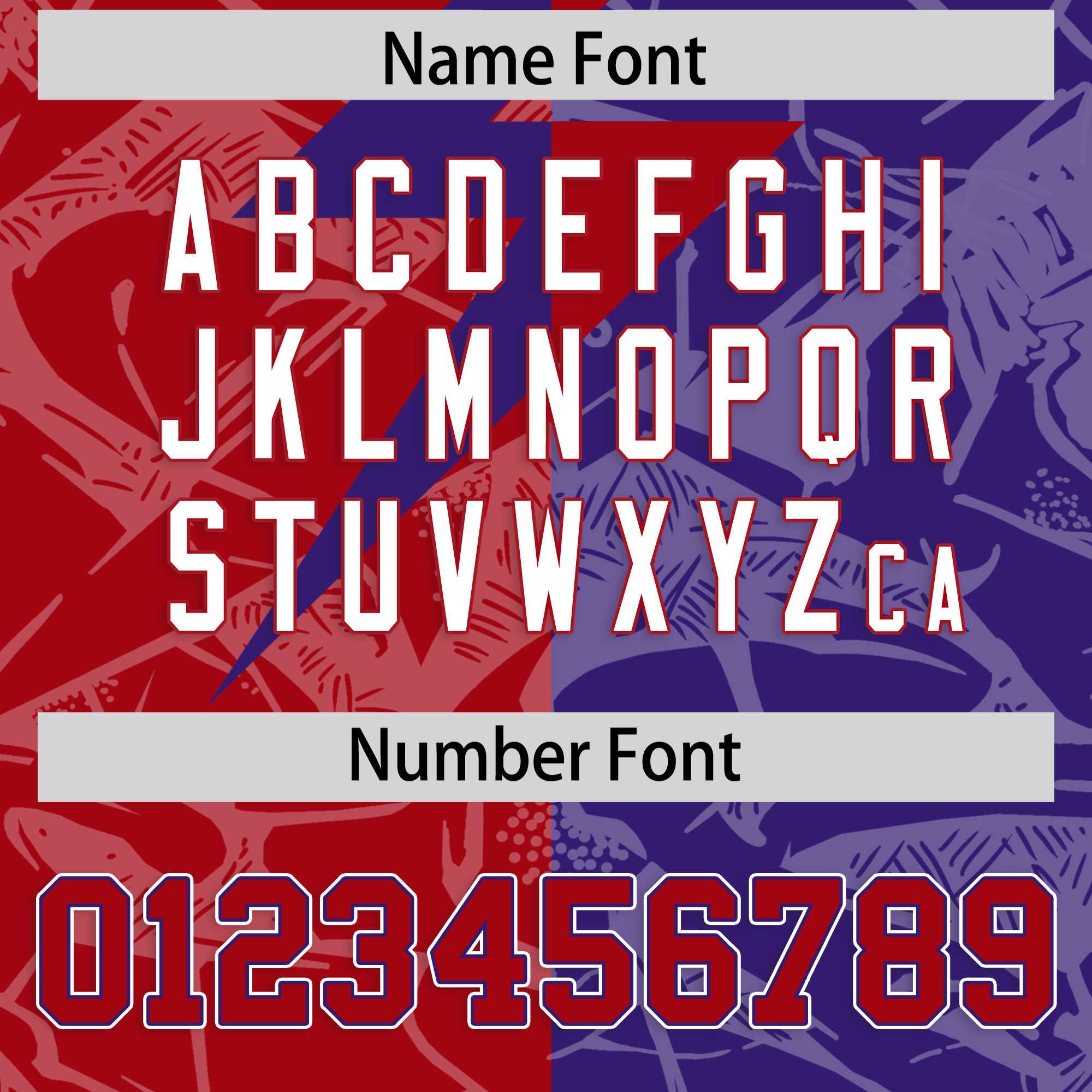 Custom Red Purple Split Personalized Lightning Pattern American Football Jersey