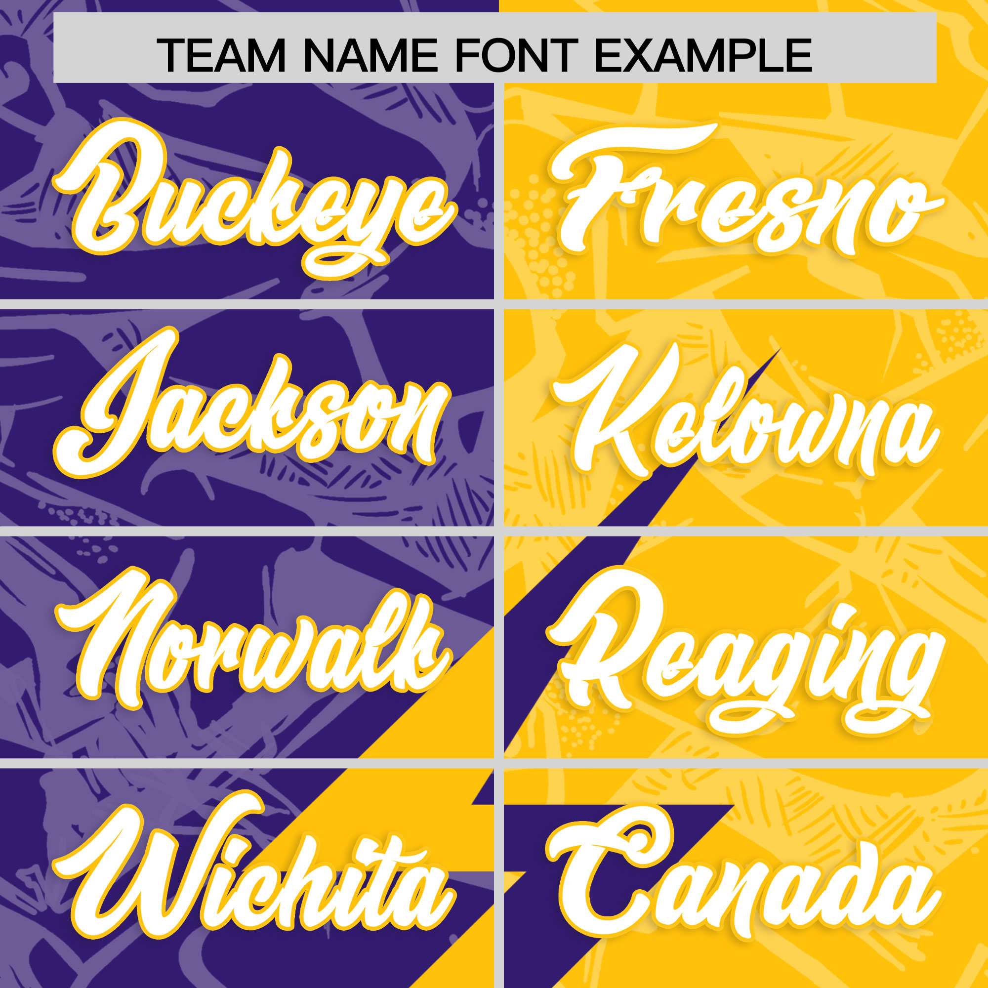 Custom Yellow Purple Split Personalized Lightning Pattern American Football Jersey