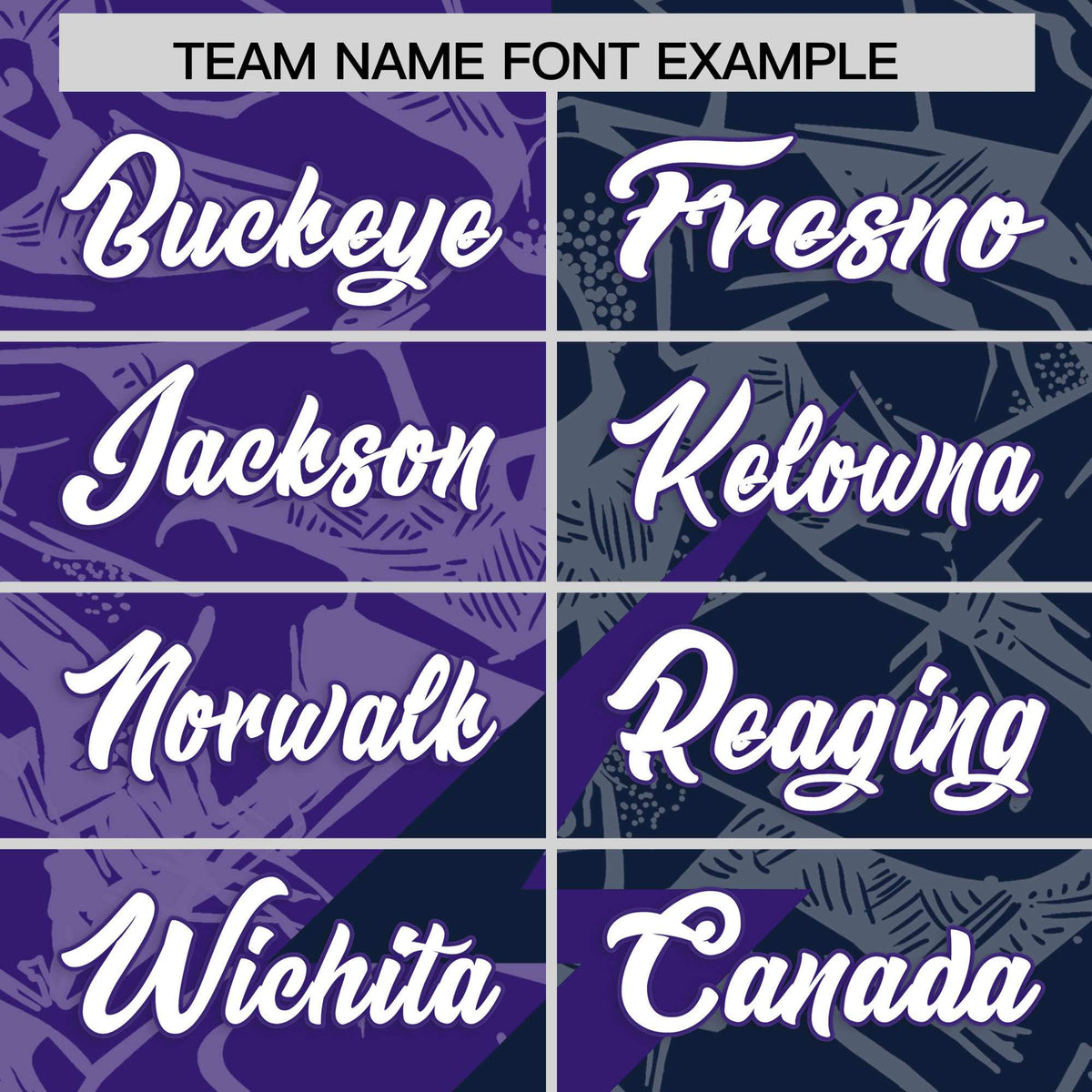 Custom Navy Purple Split Personalized Lightning Pattern American Football Jersey