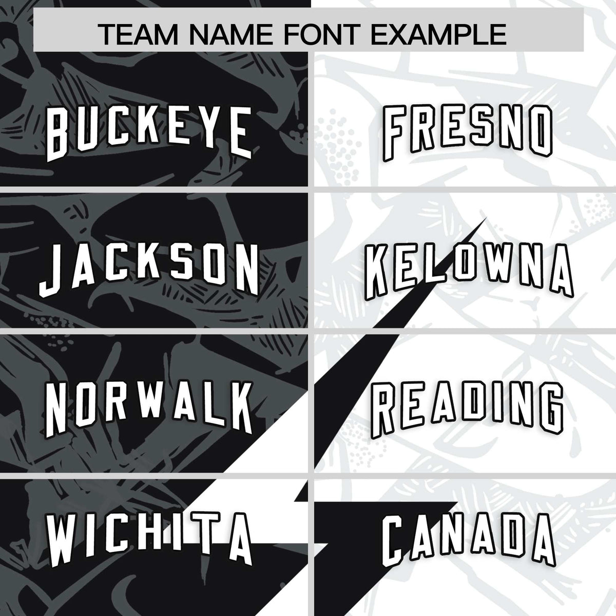 Custom White Black Split Personalized Lightning Pattern American Football Jersey