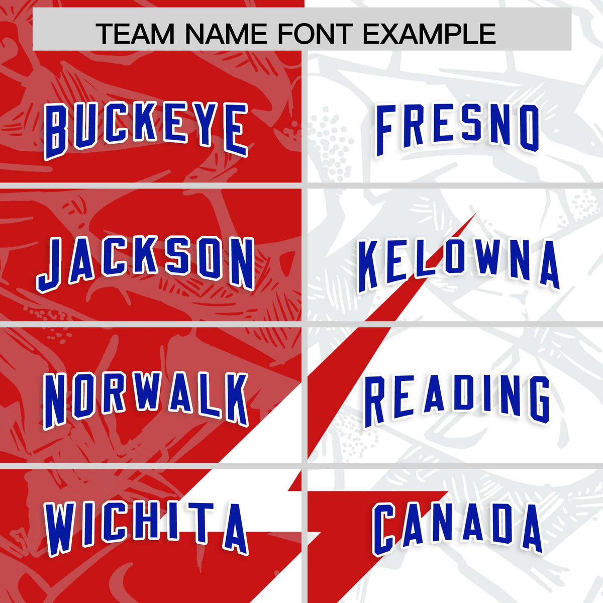 Custom White Red Split Personalized Lightning Pattern American Football Jersey