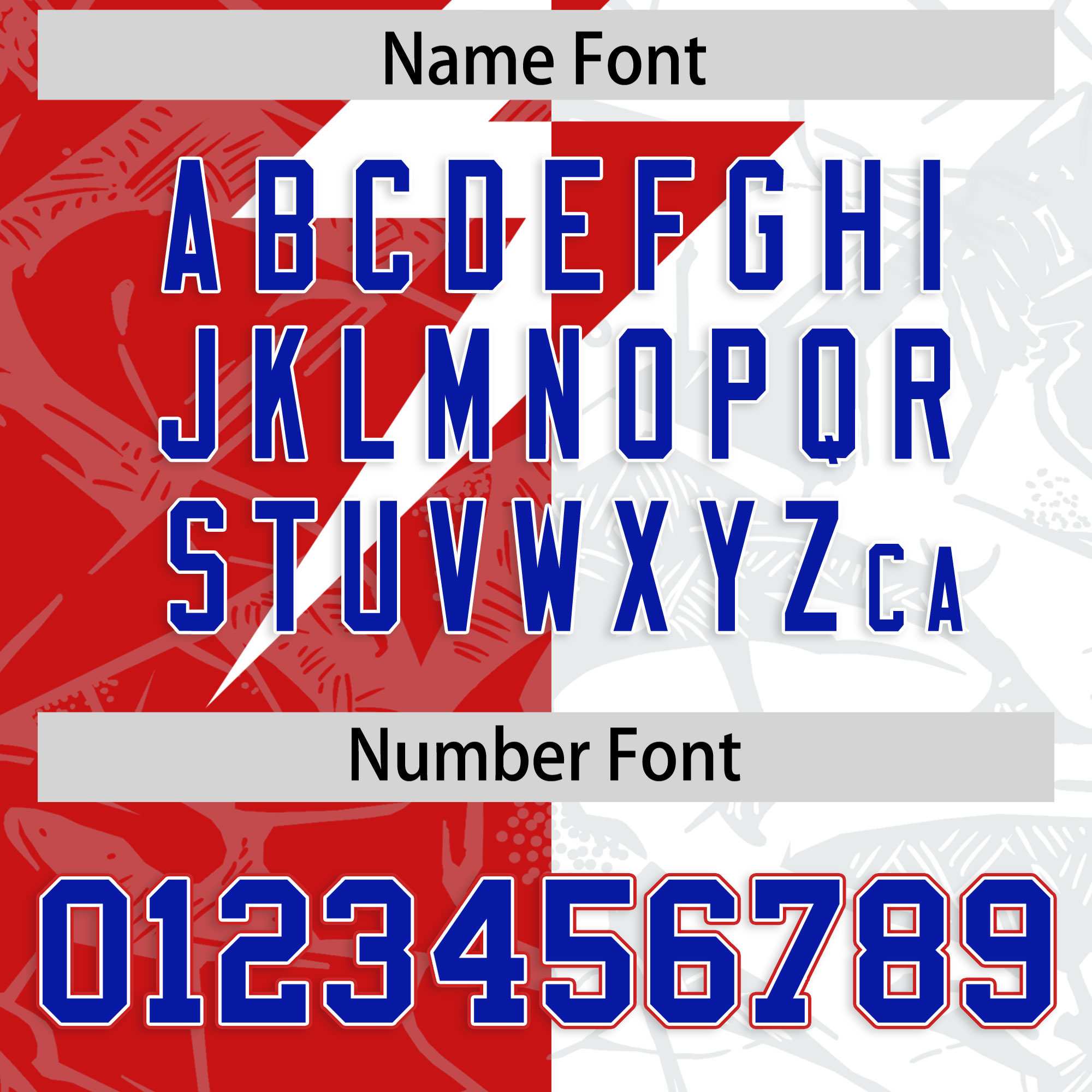 Custom White Red Split Personalized Lightning Pattern American Football Jersey