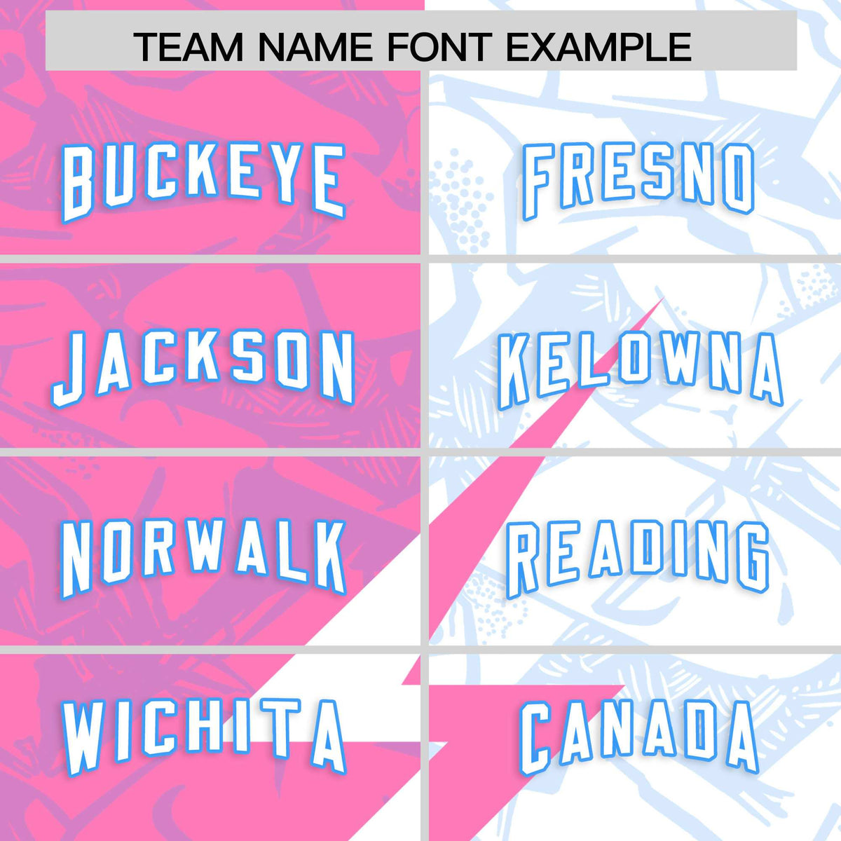 Custom White Pink Split Personalized Lightning Pattern American Football Jersey