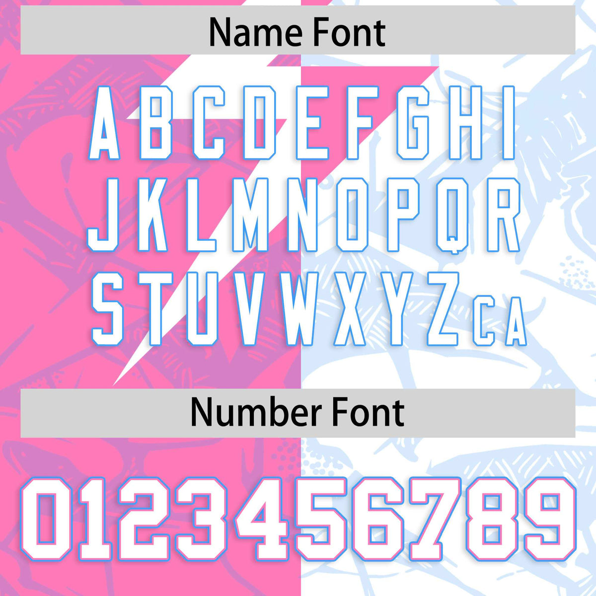 Custom White Pink Split Personalized Lightning Pattern American Football Jersey