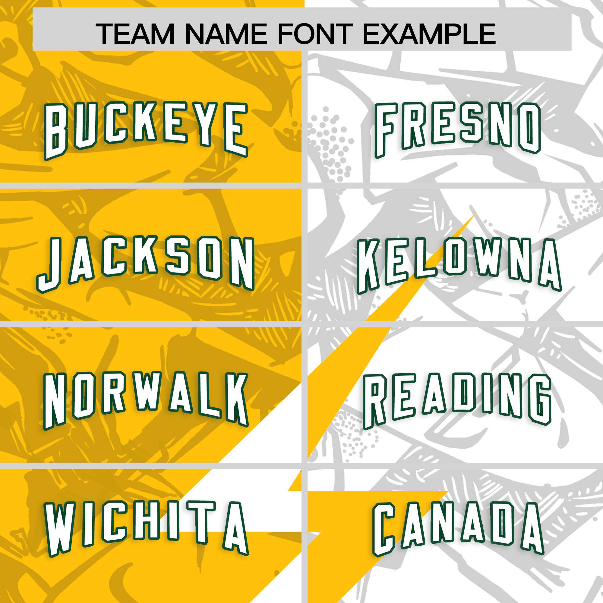 Custom Yellow White Split Personalized Lightning Pattern American Football Jersey