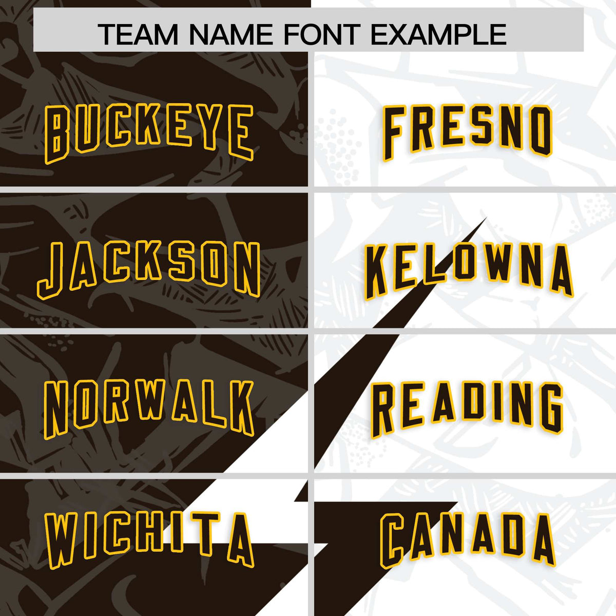 Custom Brown White Split Personalized Lightning Pattern American Football Jersey