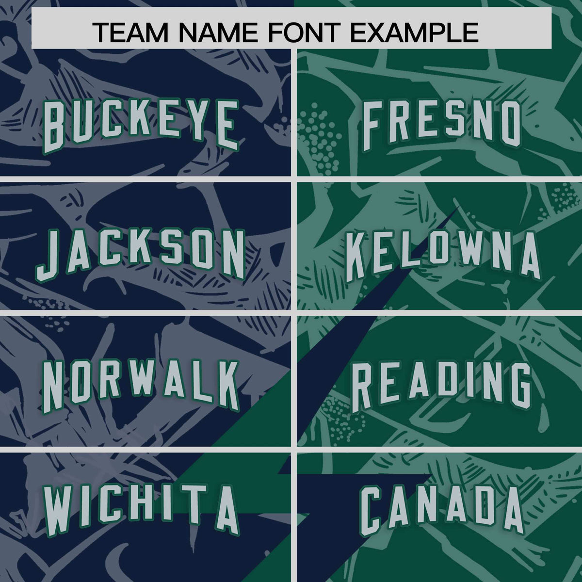 Custom Green Navy Split Personalized Lightning Pattern American Football Jersey