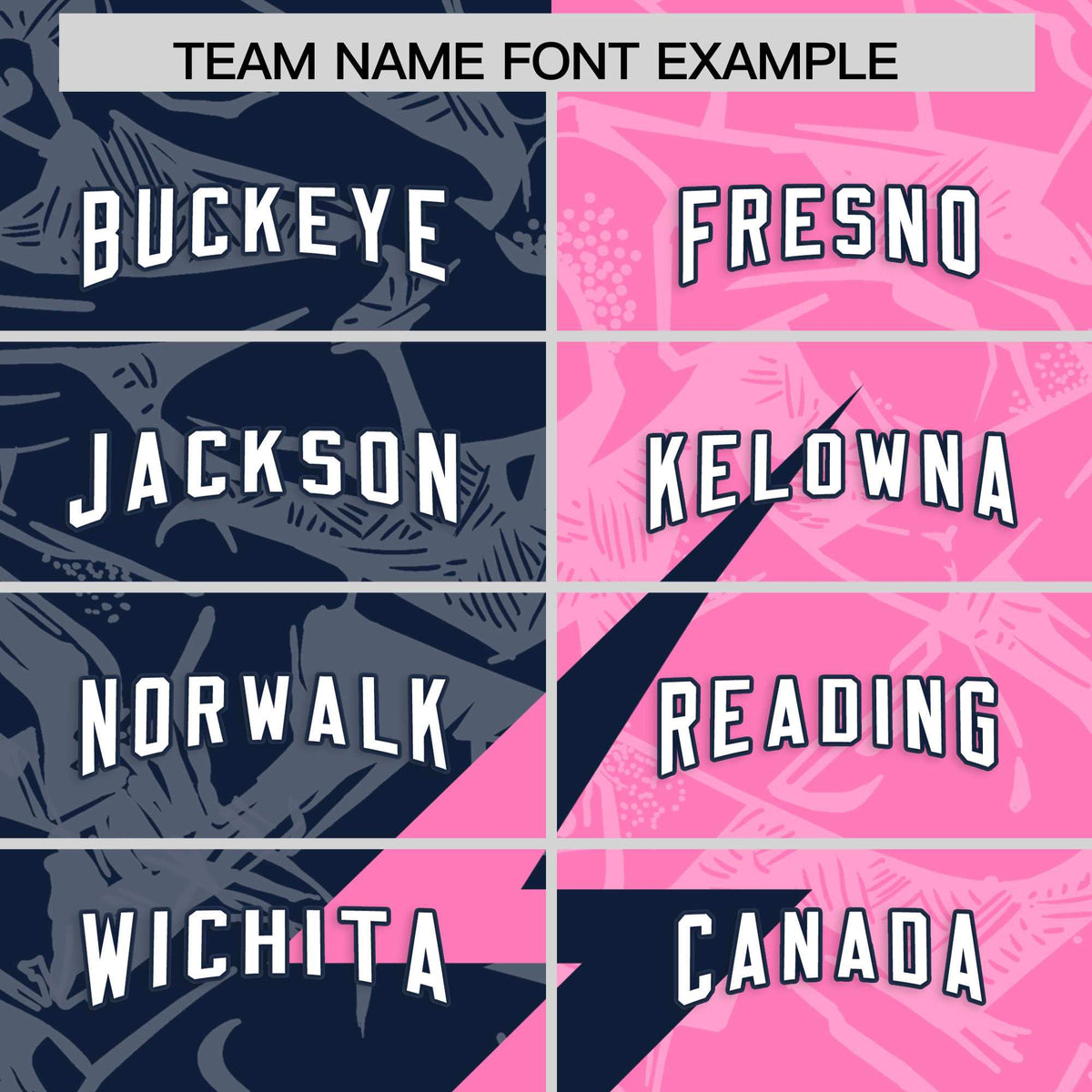 Custom Pink Navy Split Personalized Lightning Pattern American Football Jersey