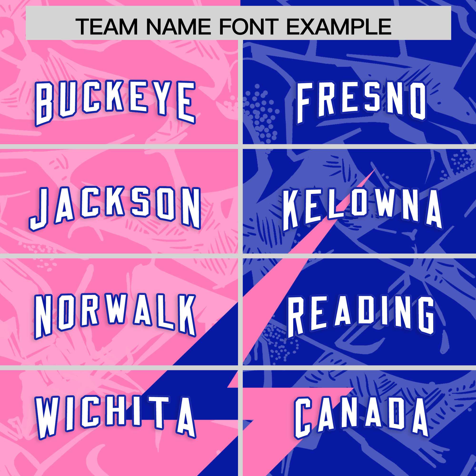 Custom Royal Pink Split Personalized Lightning Pattern American Football Jersey