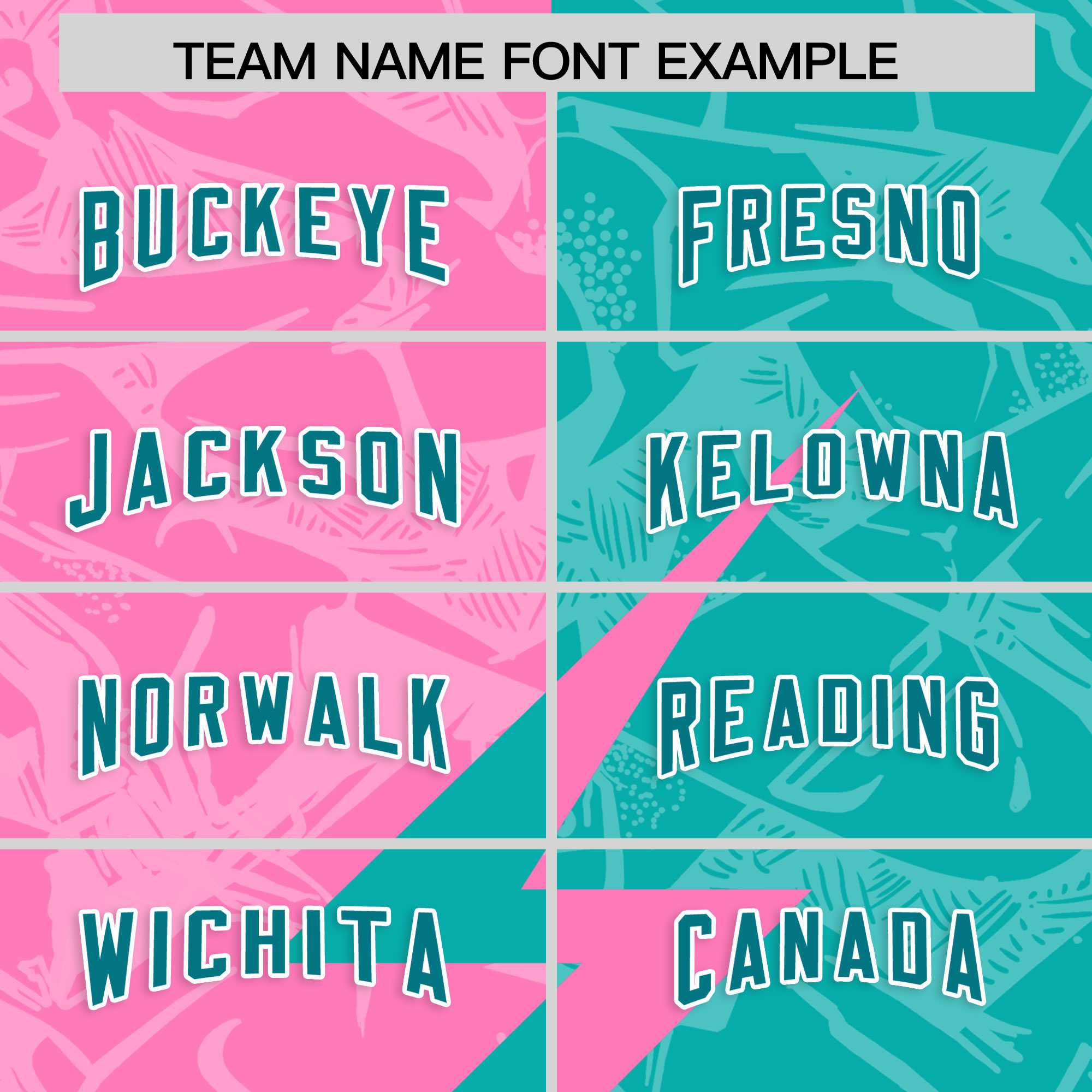 Custom Aqua Pink Split Personalized Lightning Pattern American Football Jersey