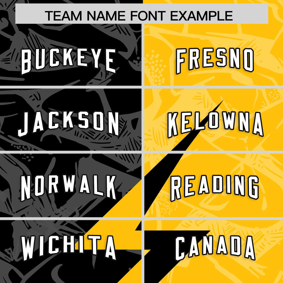 Custom Yellow Black Split Personalized Lightning Pattern American Football Jersey