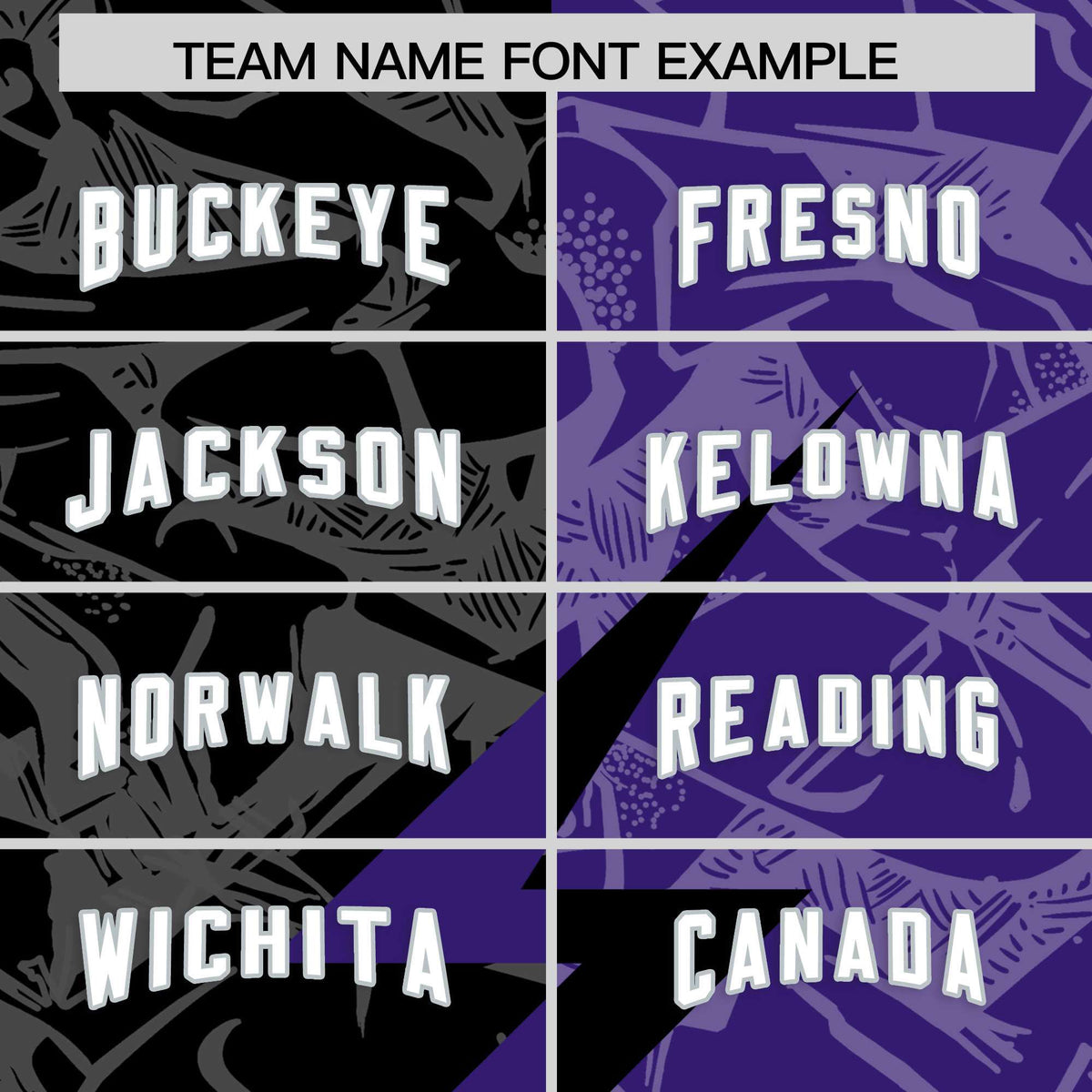 Custom Purple Black Split Personalized Lightning Pattern American Football Jersey