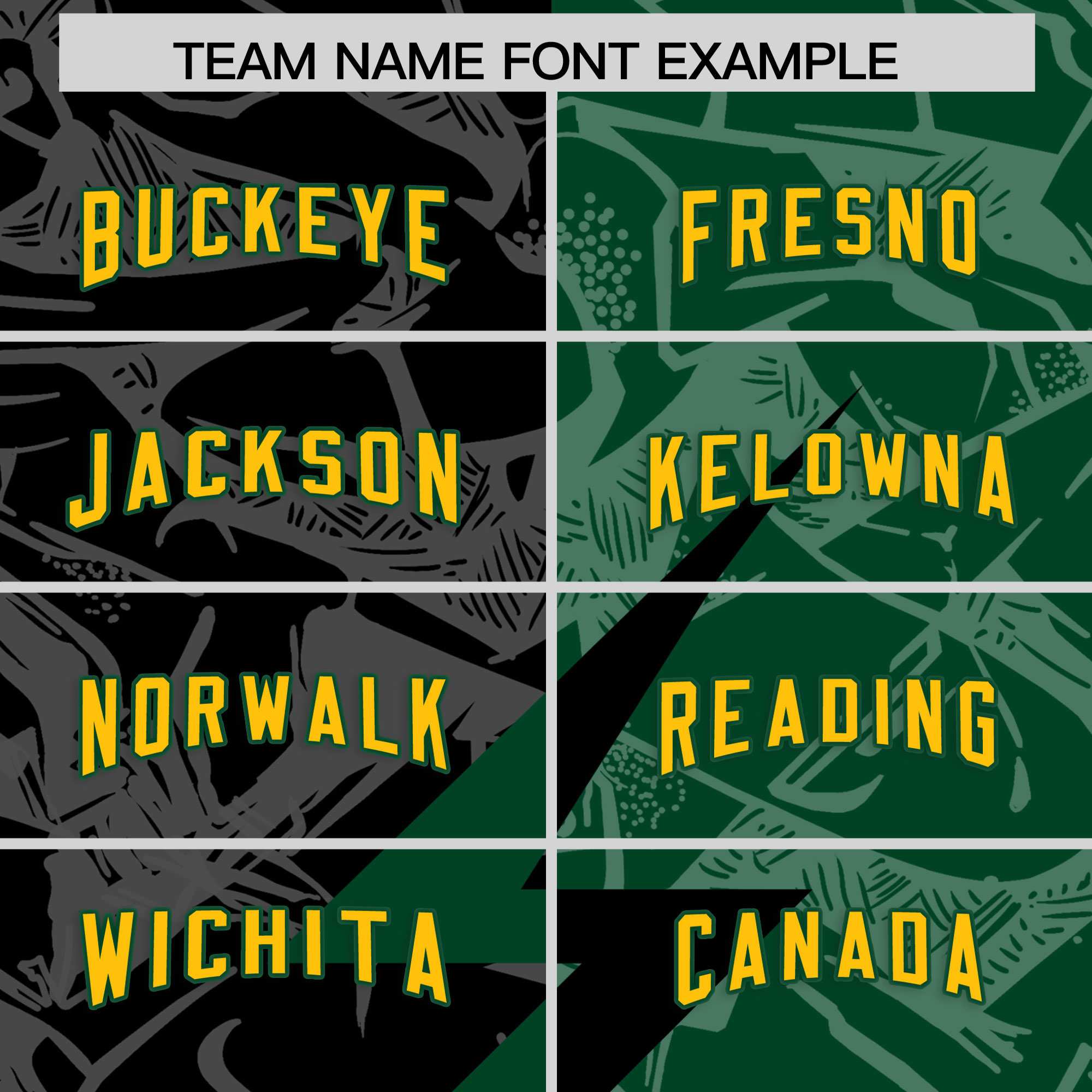 Custom Black Green Split Personalized Lightning Pattern American Football Jersey