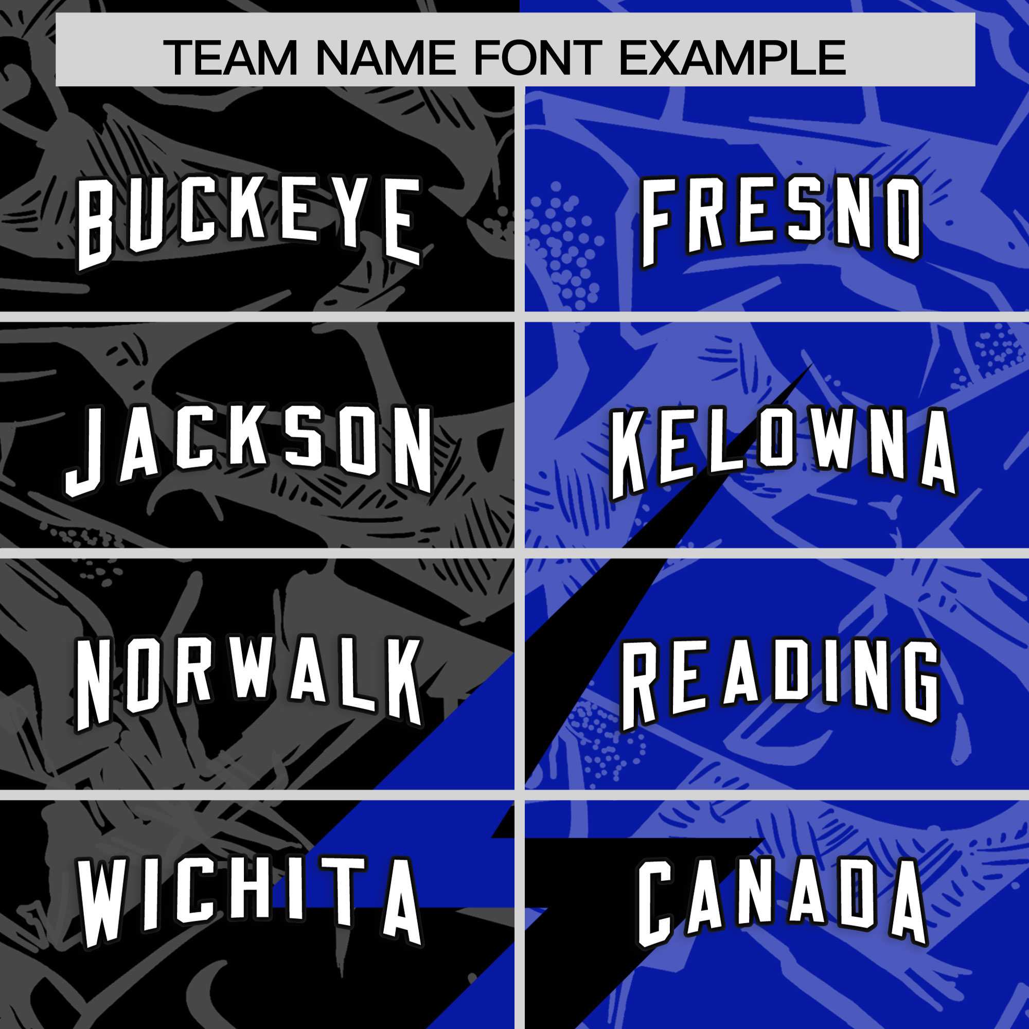 Custom Royal Black Split Personalized Lightning Pattern American Football Jersey