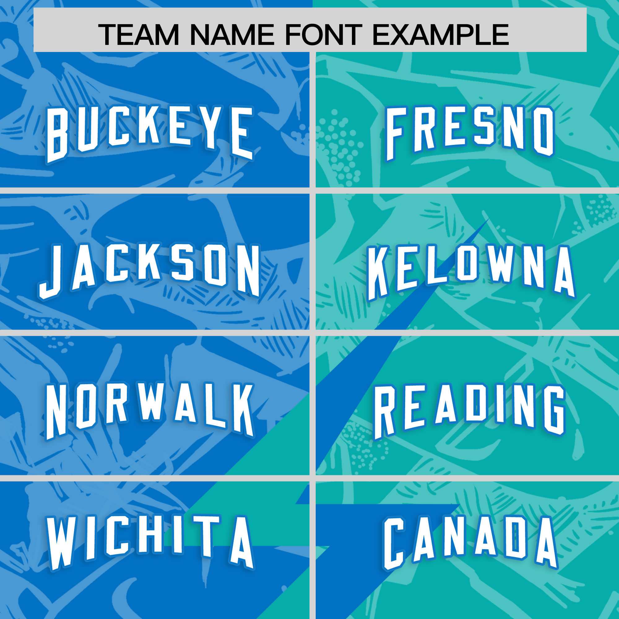 Custom Panther Blue Aqua Split Personalized Lightning Pattern American Football Jersey