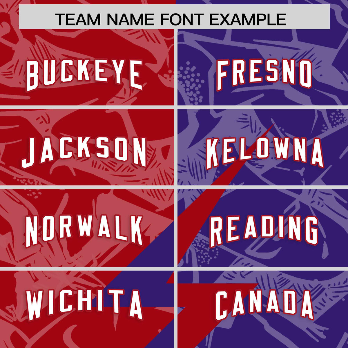 Custom Red Purple Split Personalized Lightning Pattern American Football Jersey