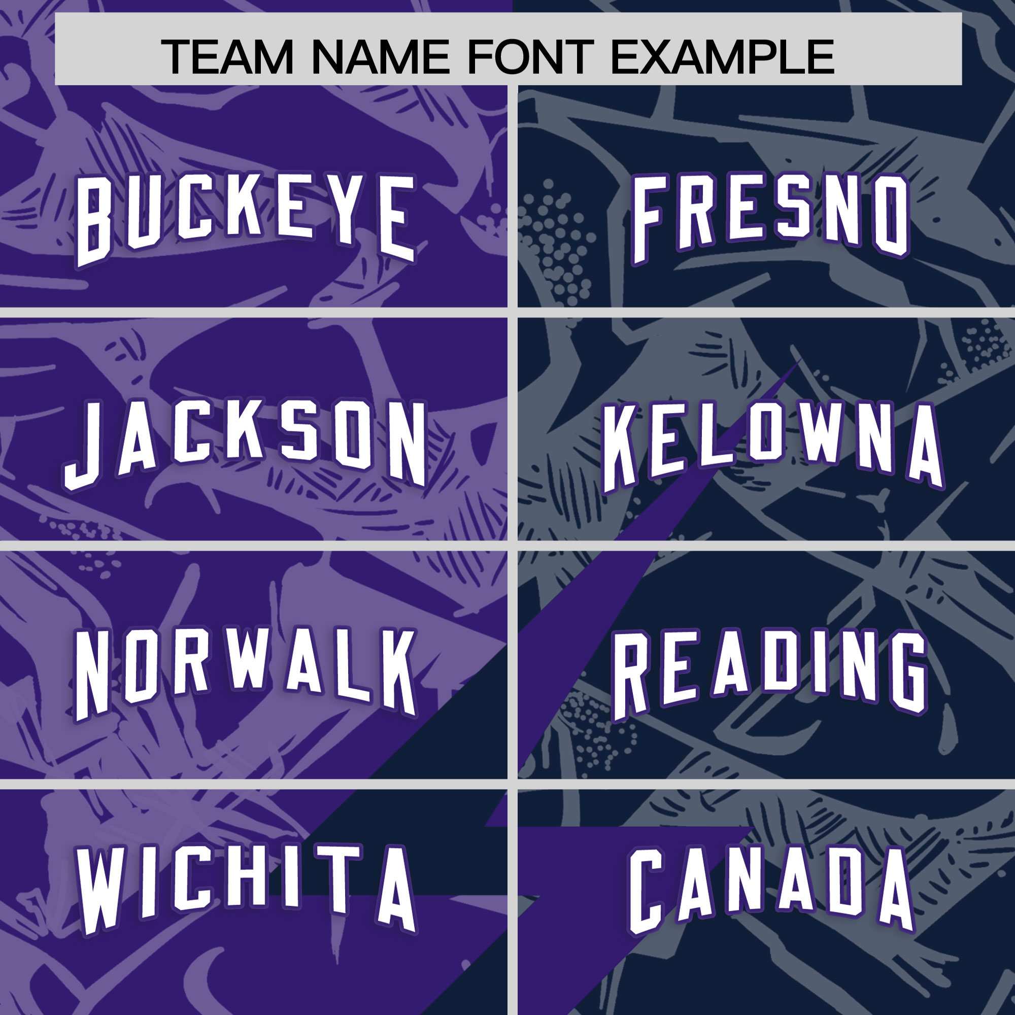 Custom Navy Purple Split Personalized Lightning Pattern American Football Jersey