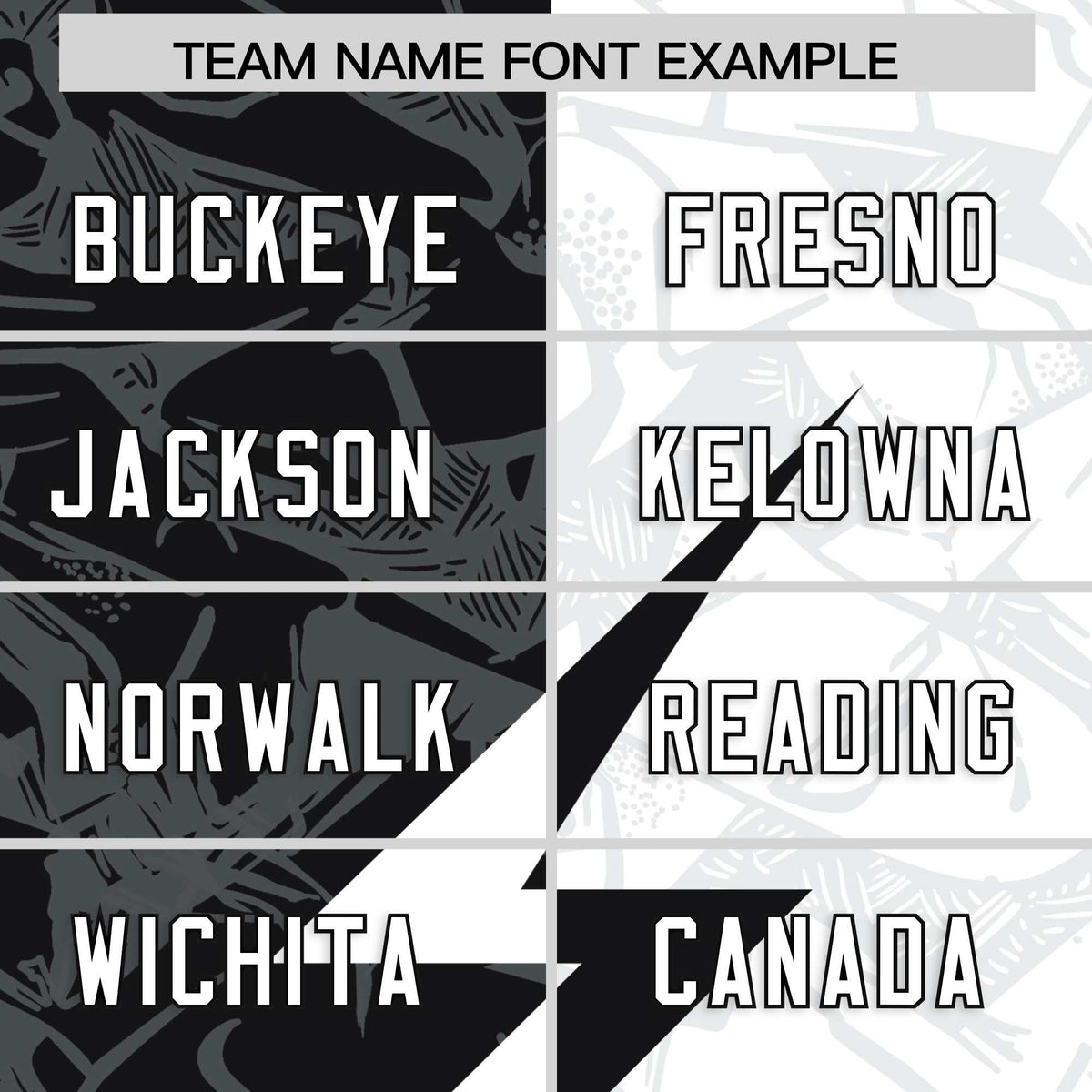 Custom White Black Split Personalized Lightning Pattern American Football Jersey