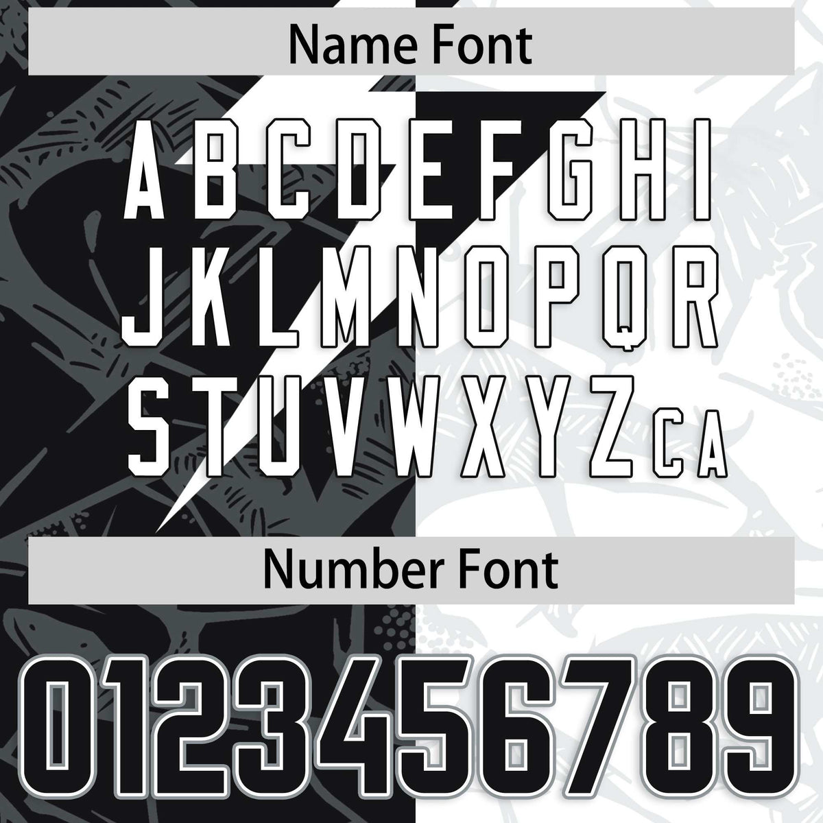 Custom White Black Split Personalized Lightning Pattern American Football Jersey