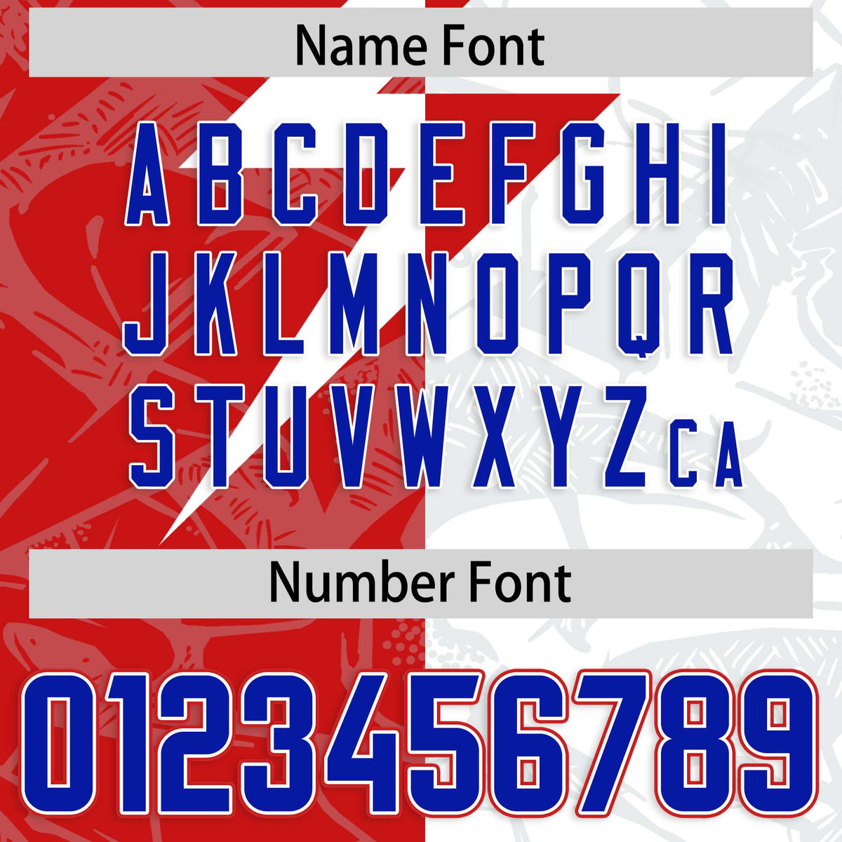 Custom White Red Split Personalized Lightning Pattern American Football Jersey