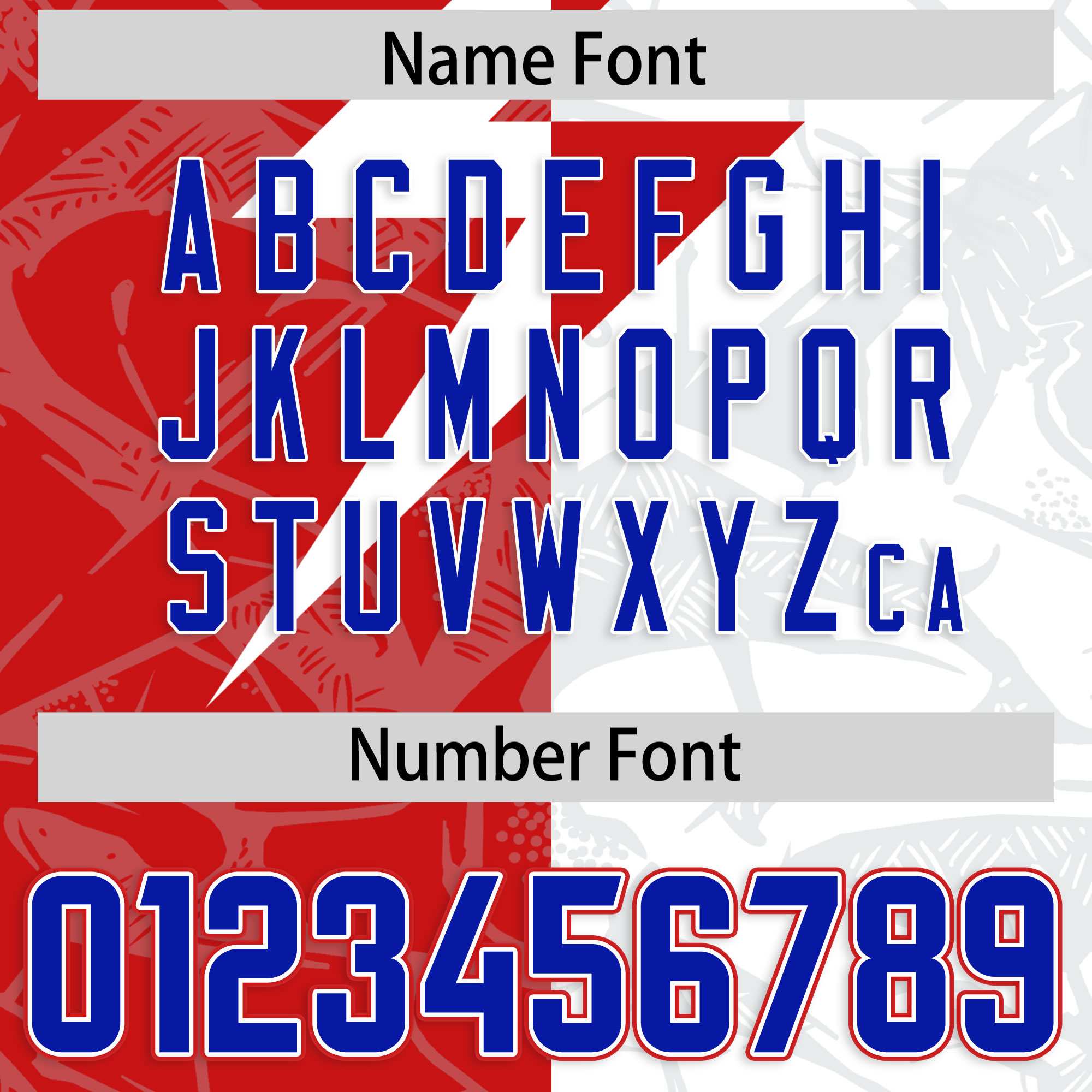 Custom White Red Split Personalized Lightning Pattern American Football Jersey