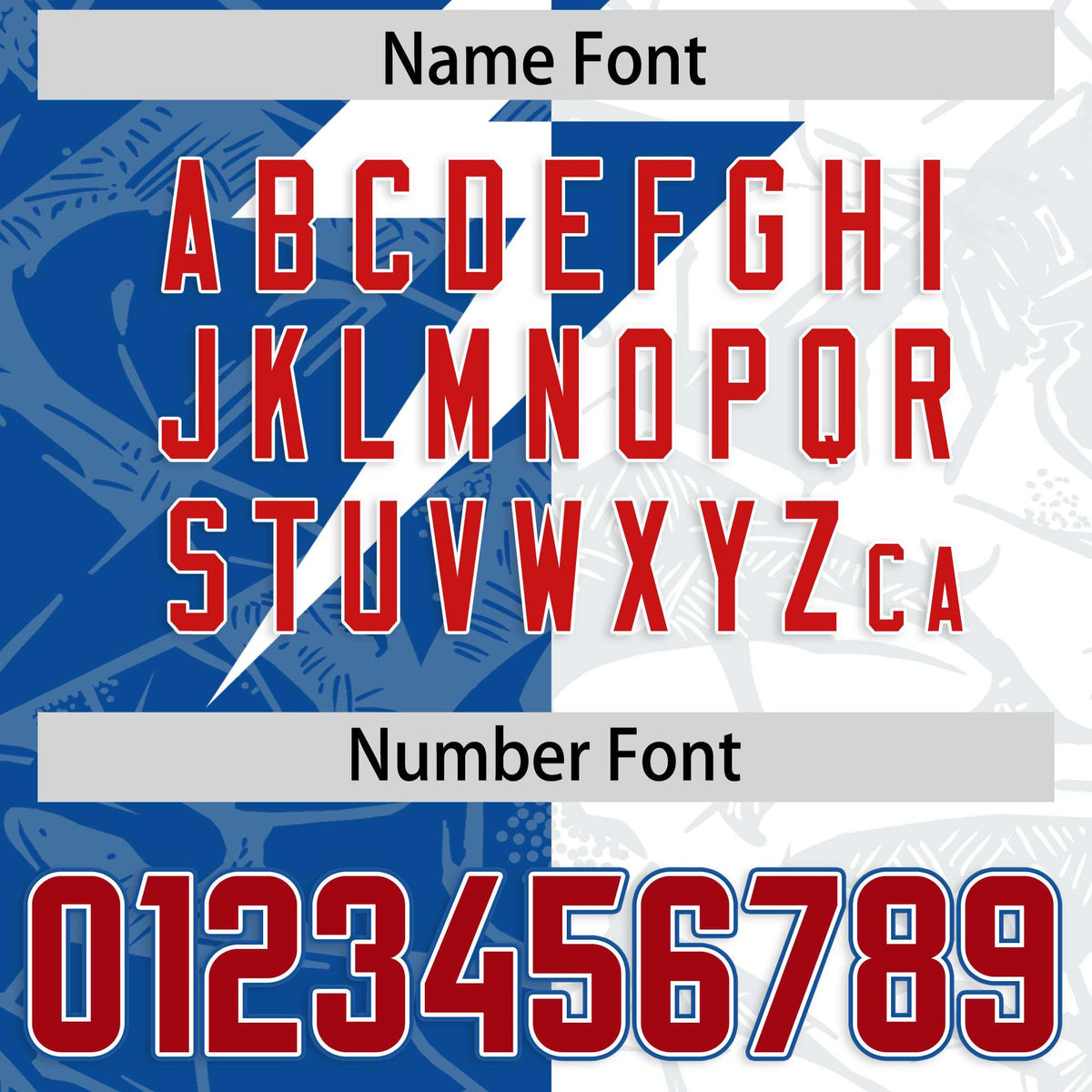 Custom White Royal Split Personalized Lightning Pattern American Football Jersey